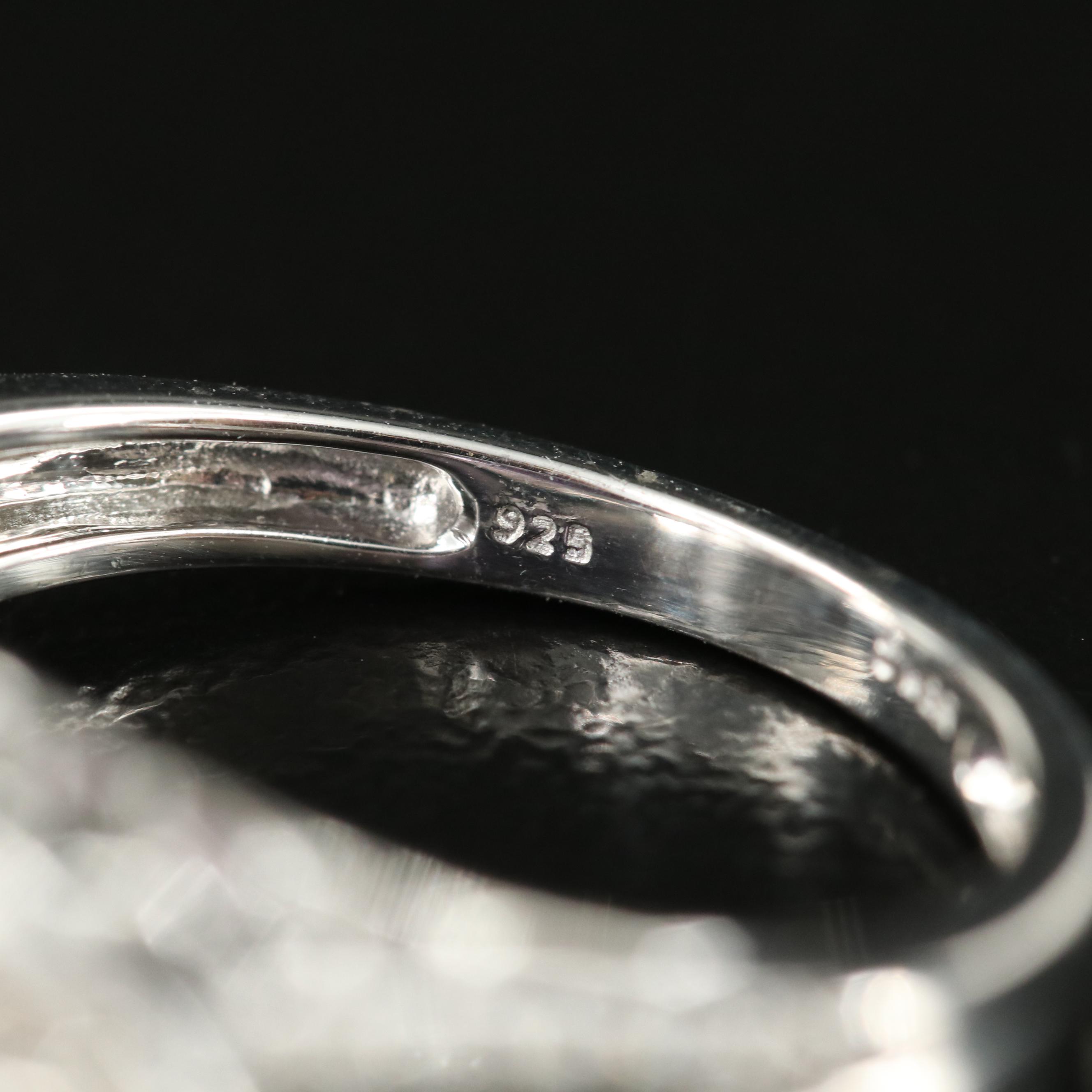 Sterling Amethyst and Sapphire Ring