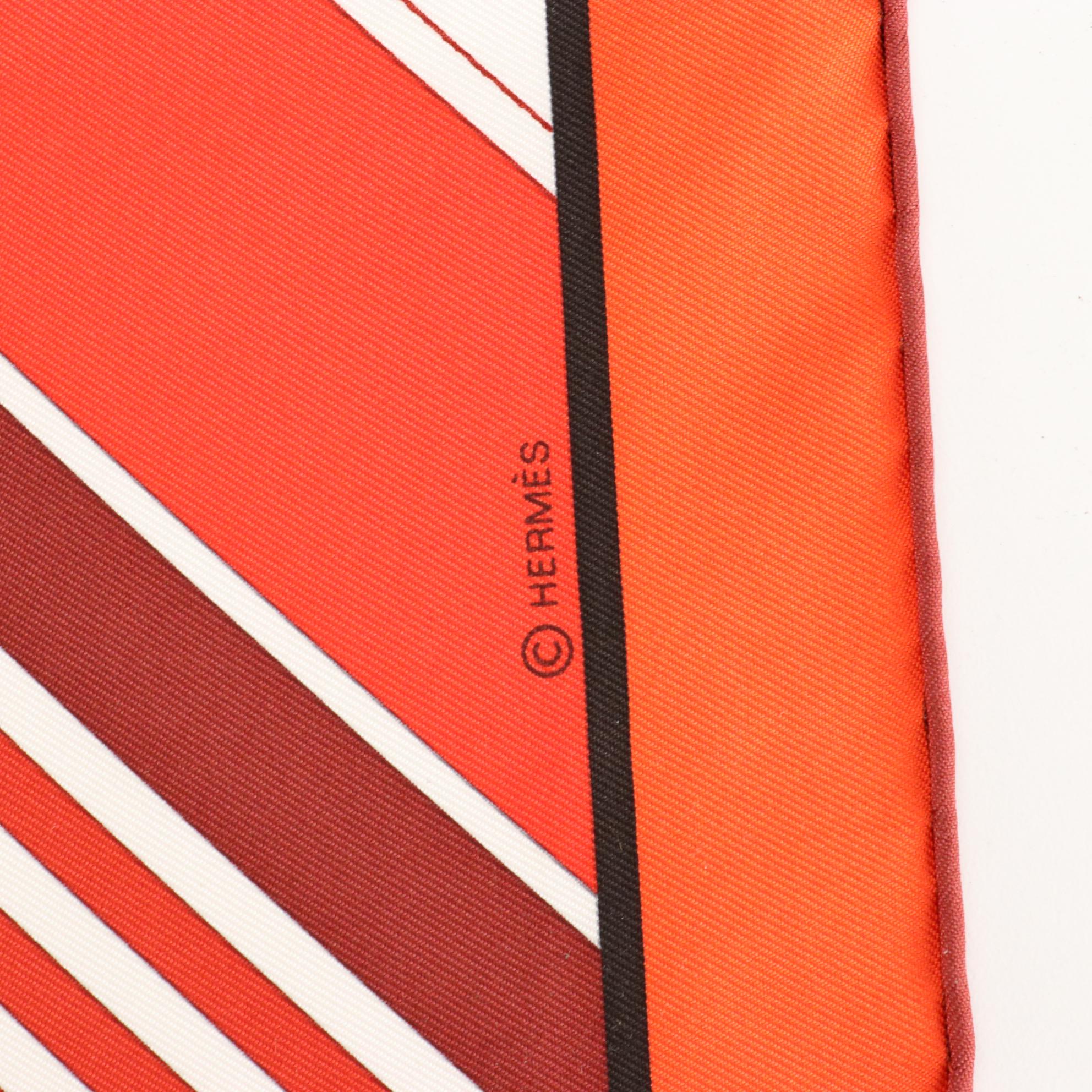 Hermès "Les Courses" Silk Twill Scarf