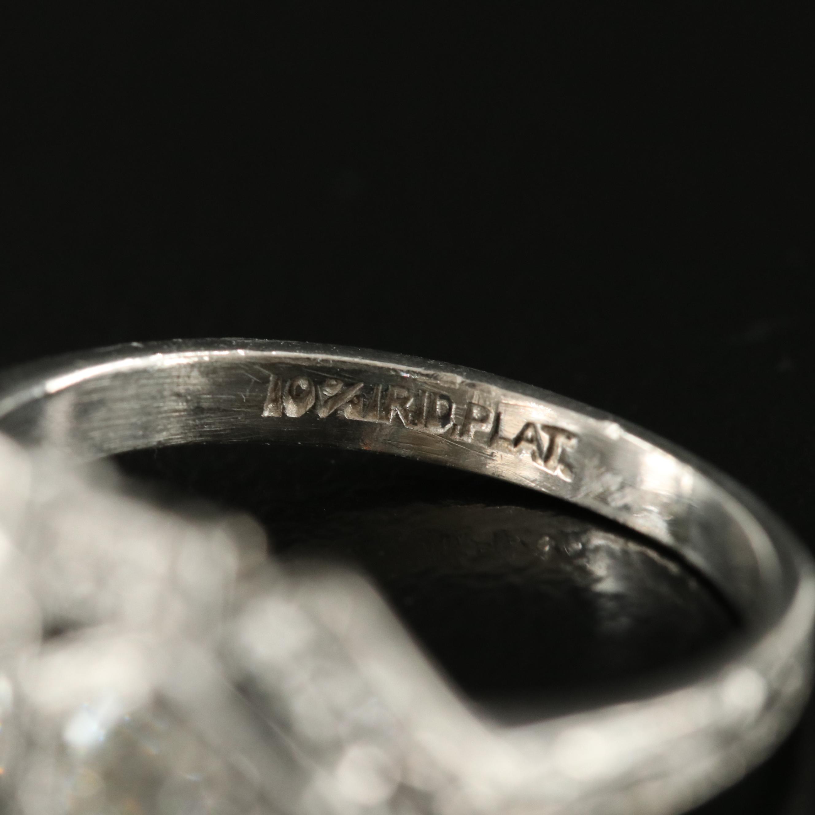 Art Deco Platinum 0.78 CTW Diamond Ring