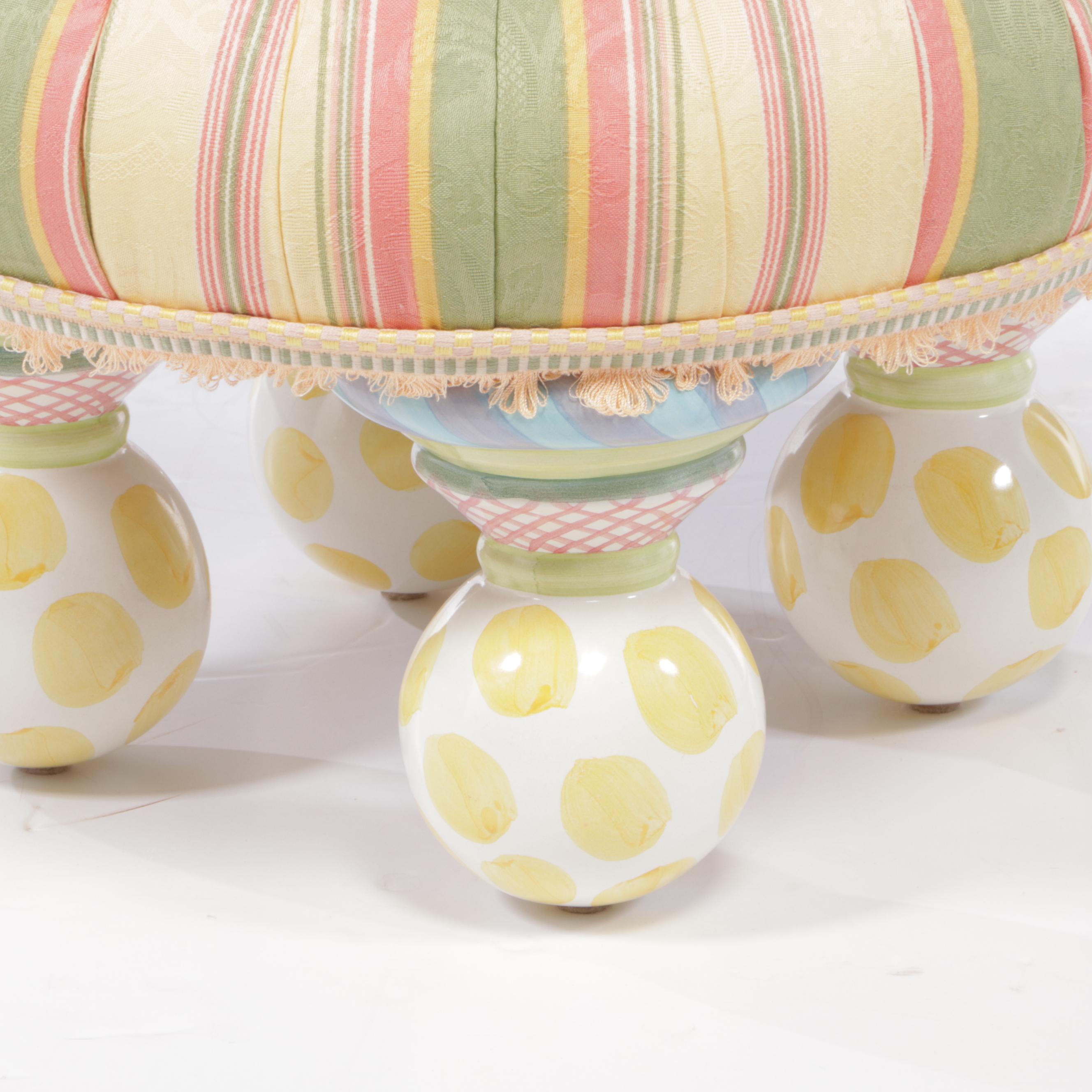 MacKenzie-Childs Upholstered Ottoman