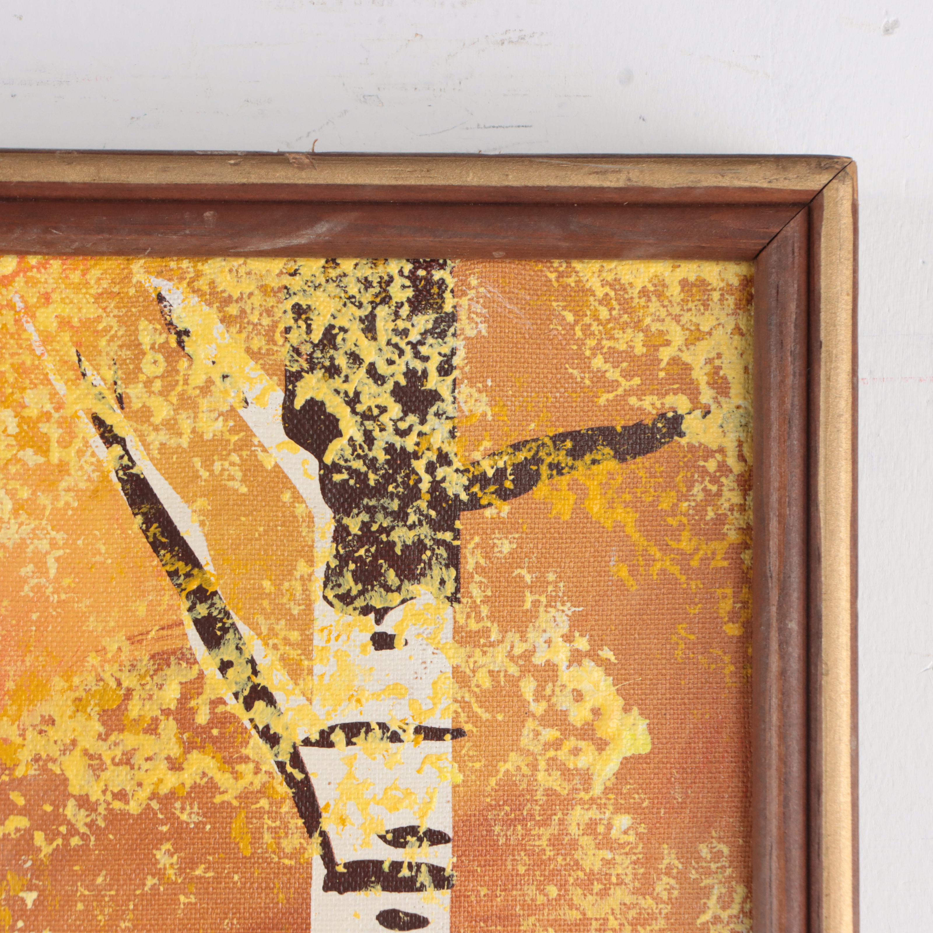 Matson Idyllic Autumn Landscape Mixed Media Painting