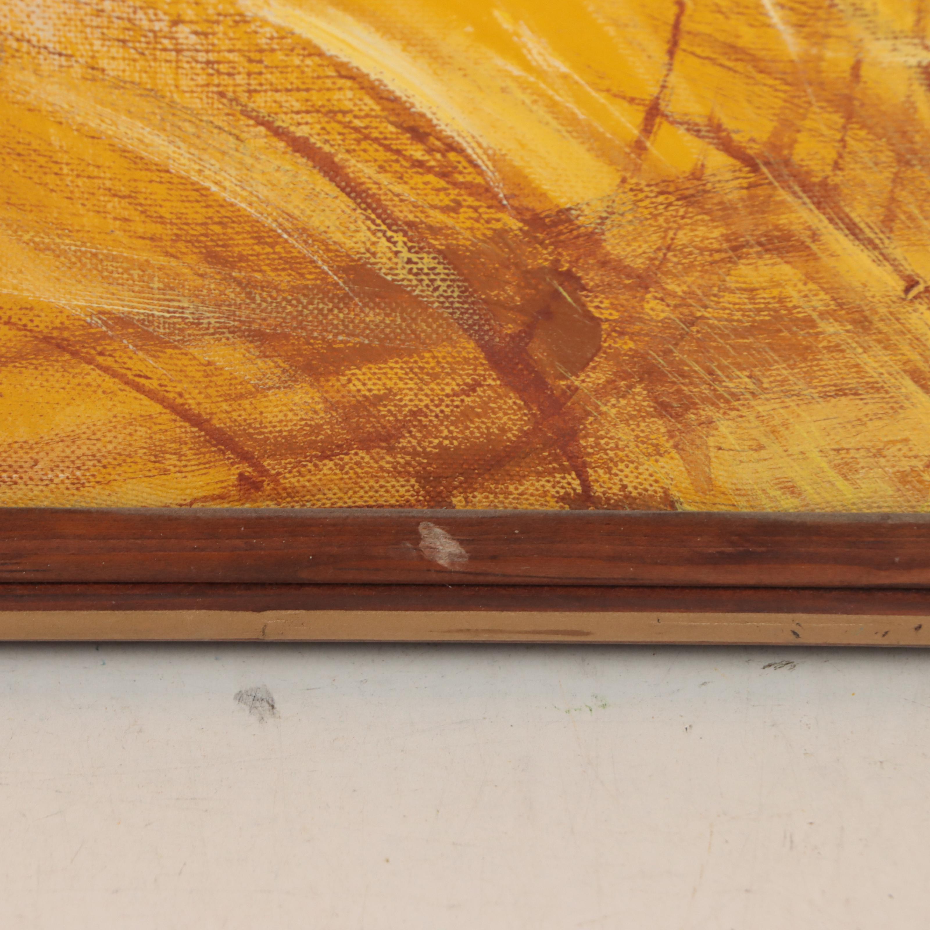 Matson Idyllic Autumn Landscape Mixed Media Painting