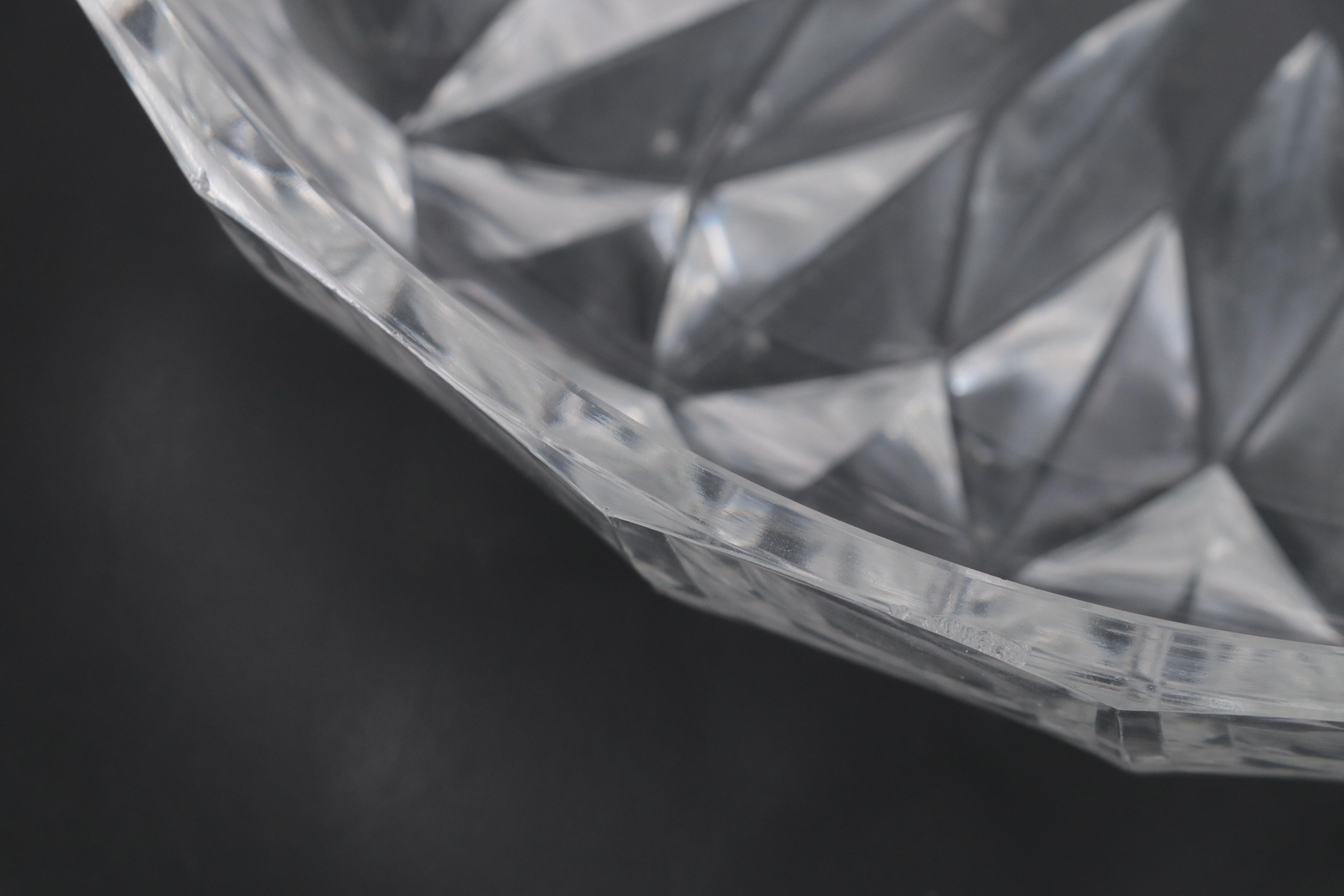 Val St. Lambert Crystal Serving Bowl and Platter