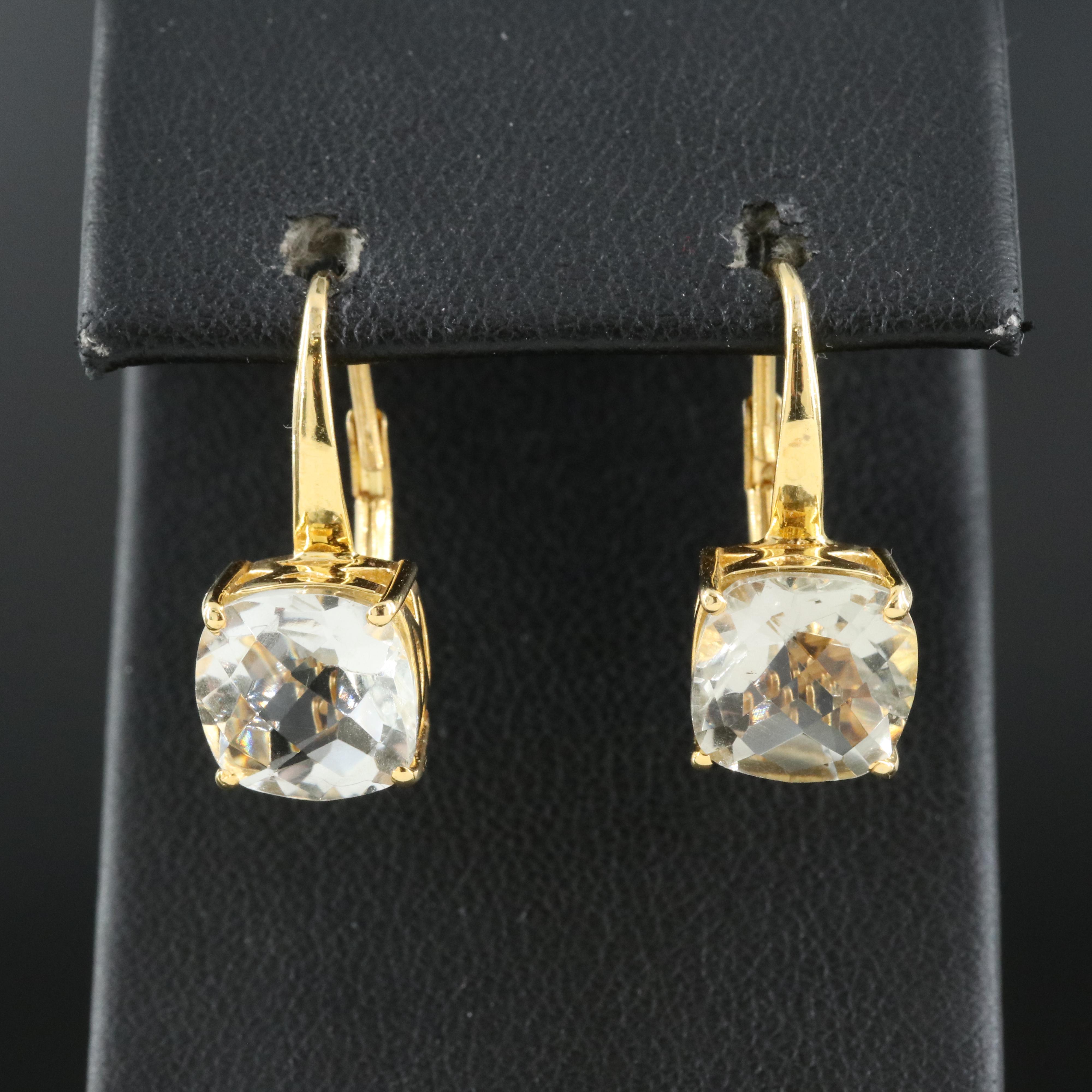 Sterling Prasiolite Earrings