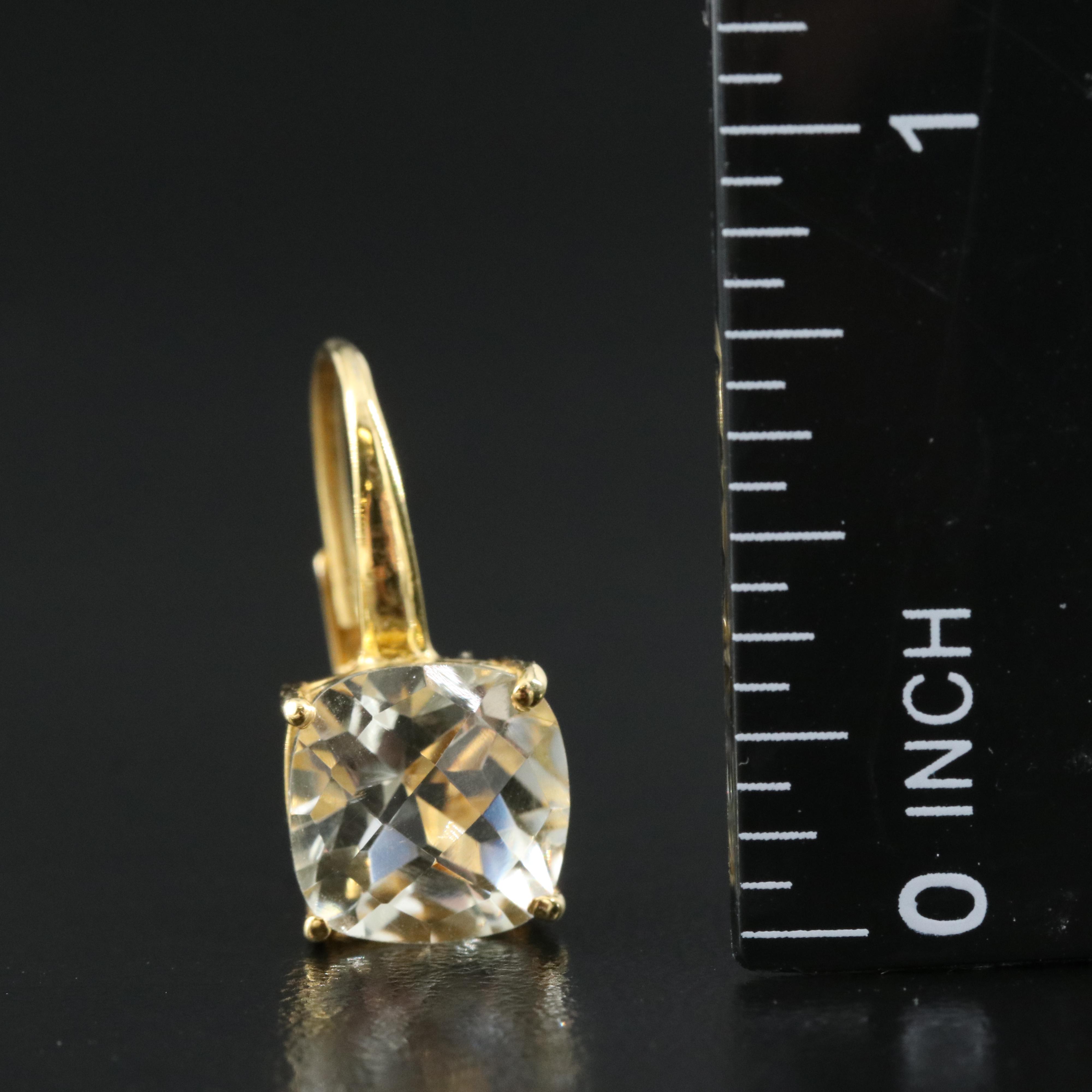 Sterling Prasiolite Earrings