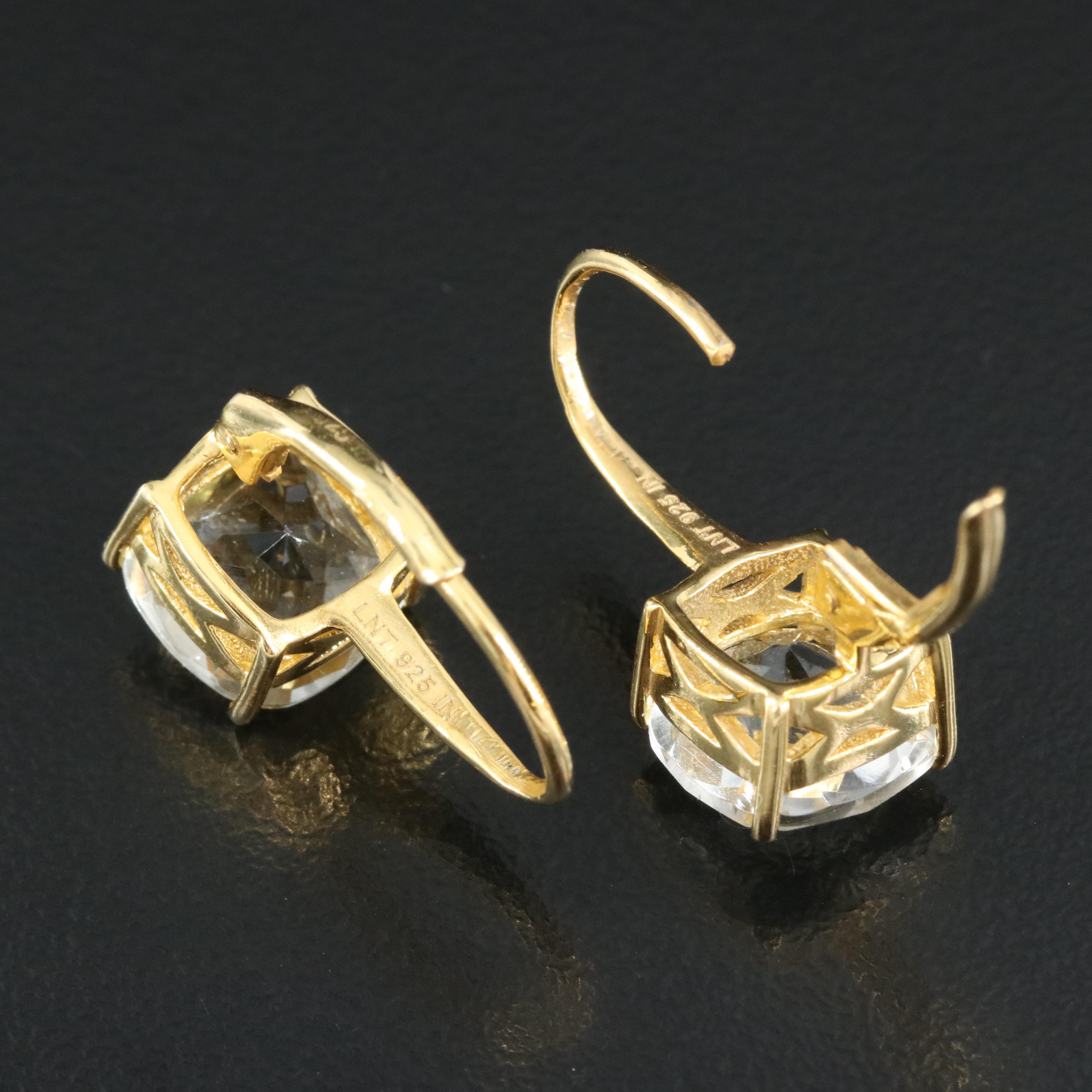 Sterling Prasiolite Earrings