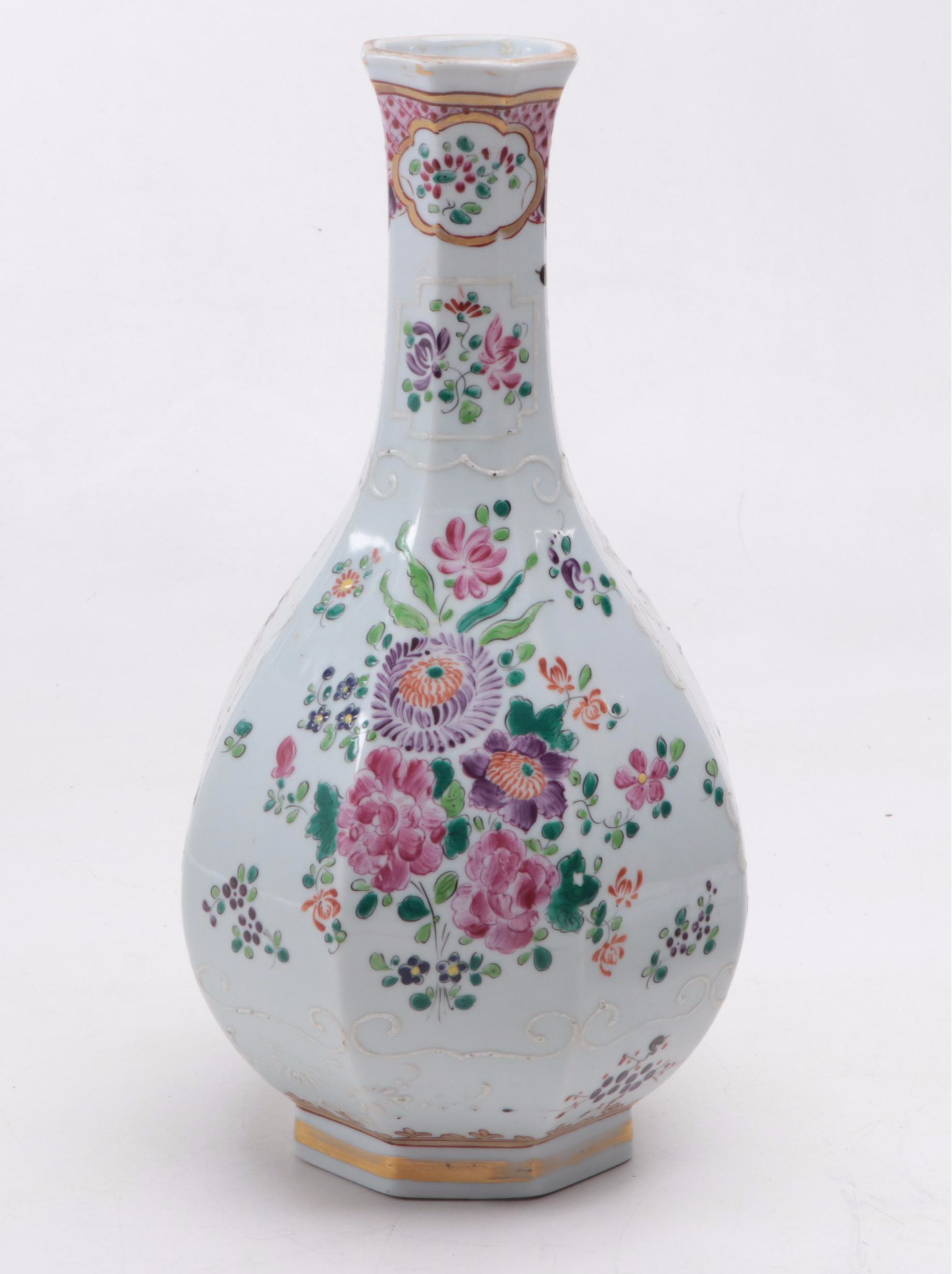 Samson Chinese Export Style Bud Vase with Other European Porcelain Tableware