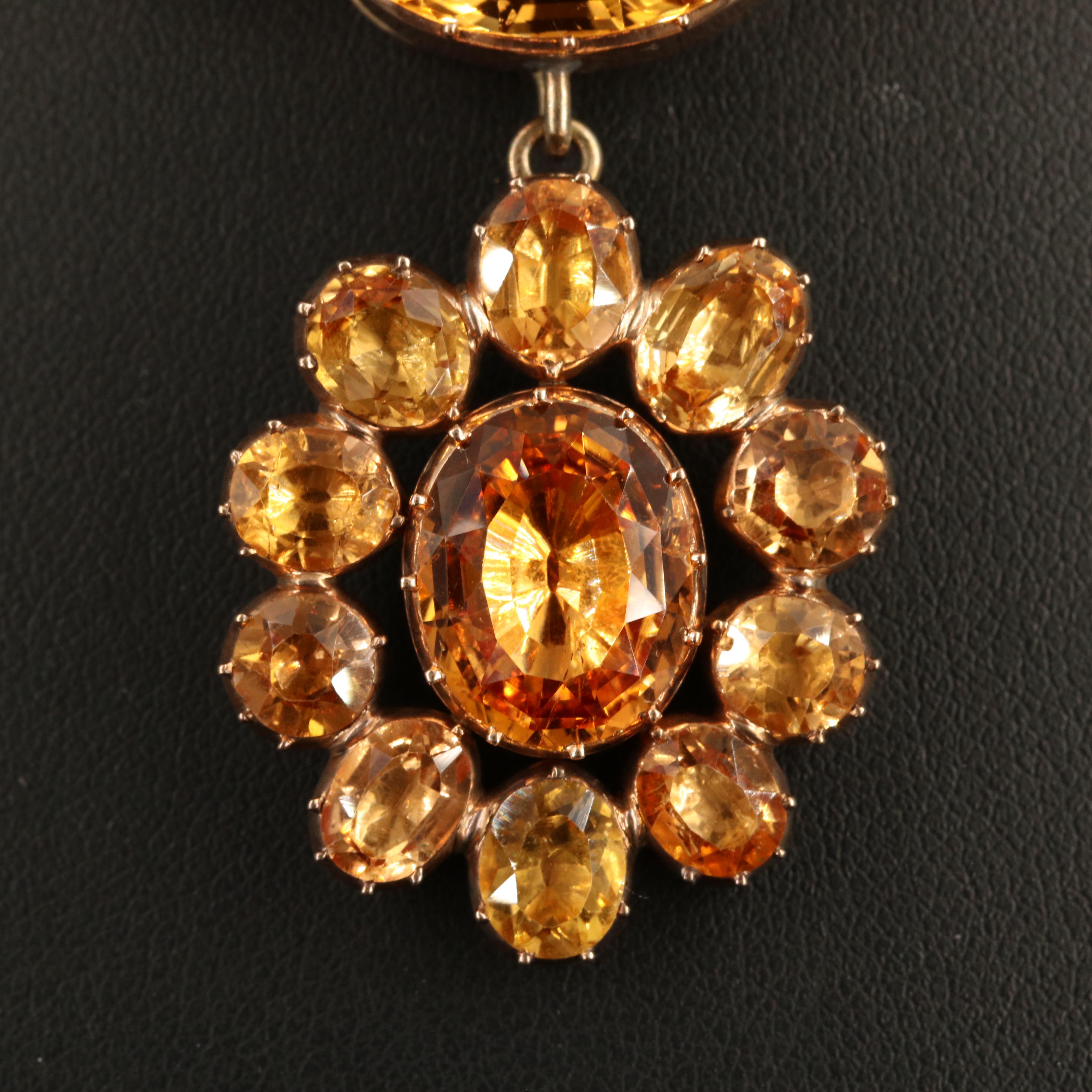 Georgian 209.60 CTW Topaz Parure in 10K & 18K, Marshall Field's Provenance