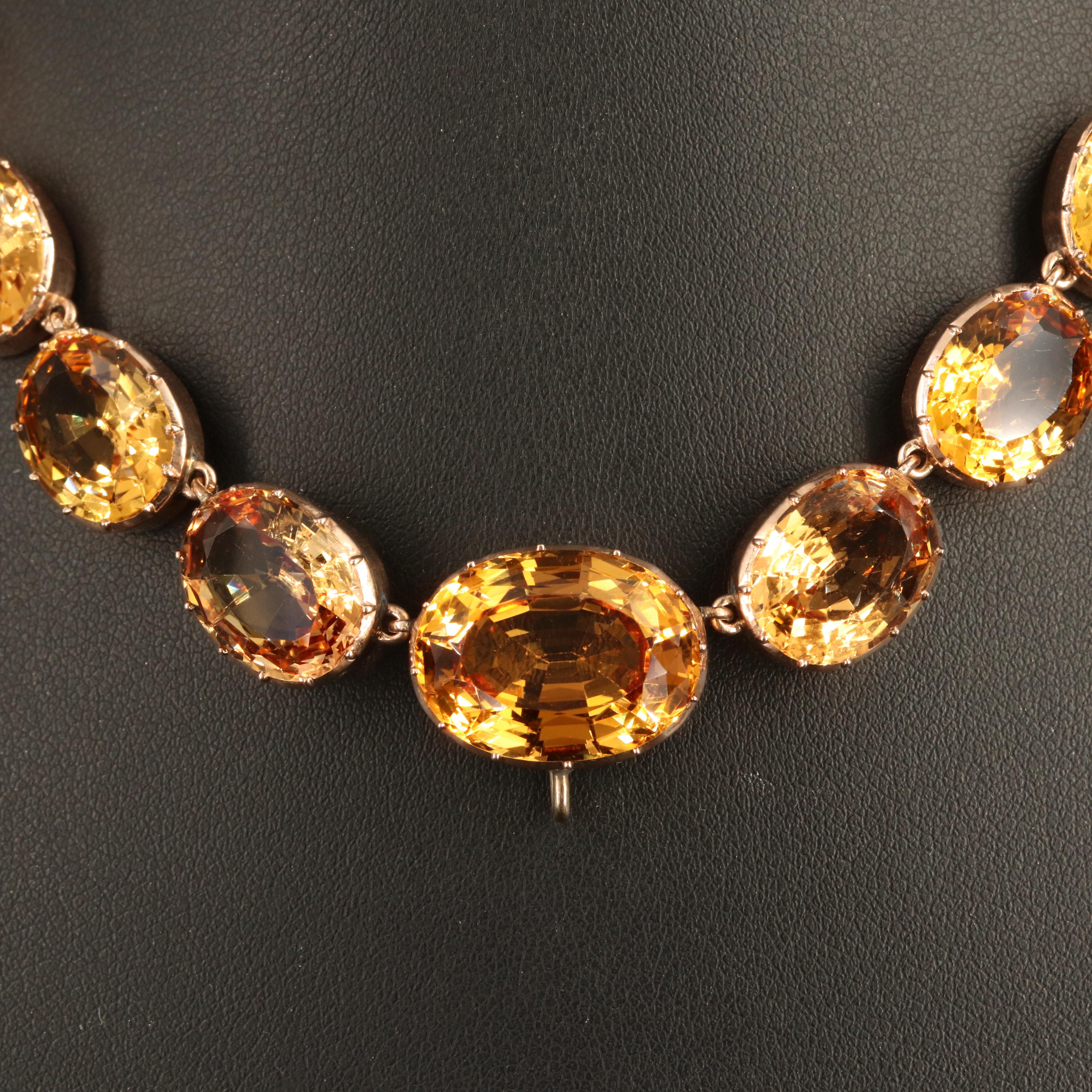 Georgian 209.60 CTW Topaz Parure in 10K & 18K, Marshall Field's Provenance