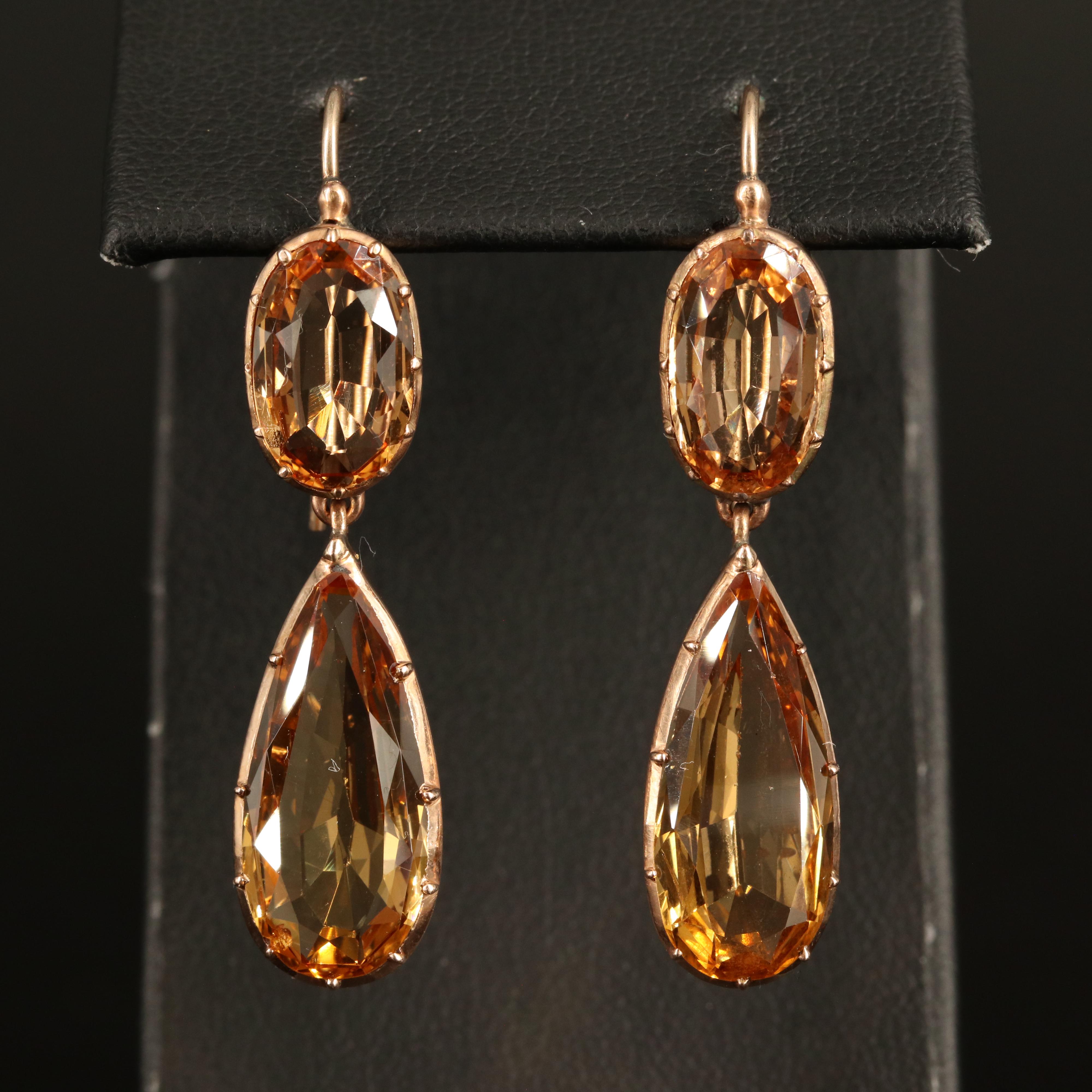 Georgian 209.60 CTW Topaz Parure in 10K & 18K, Marshall Field's Provenance