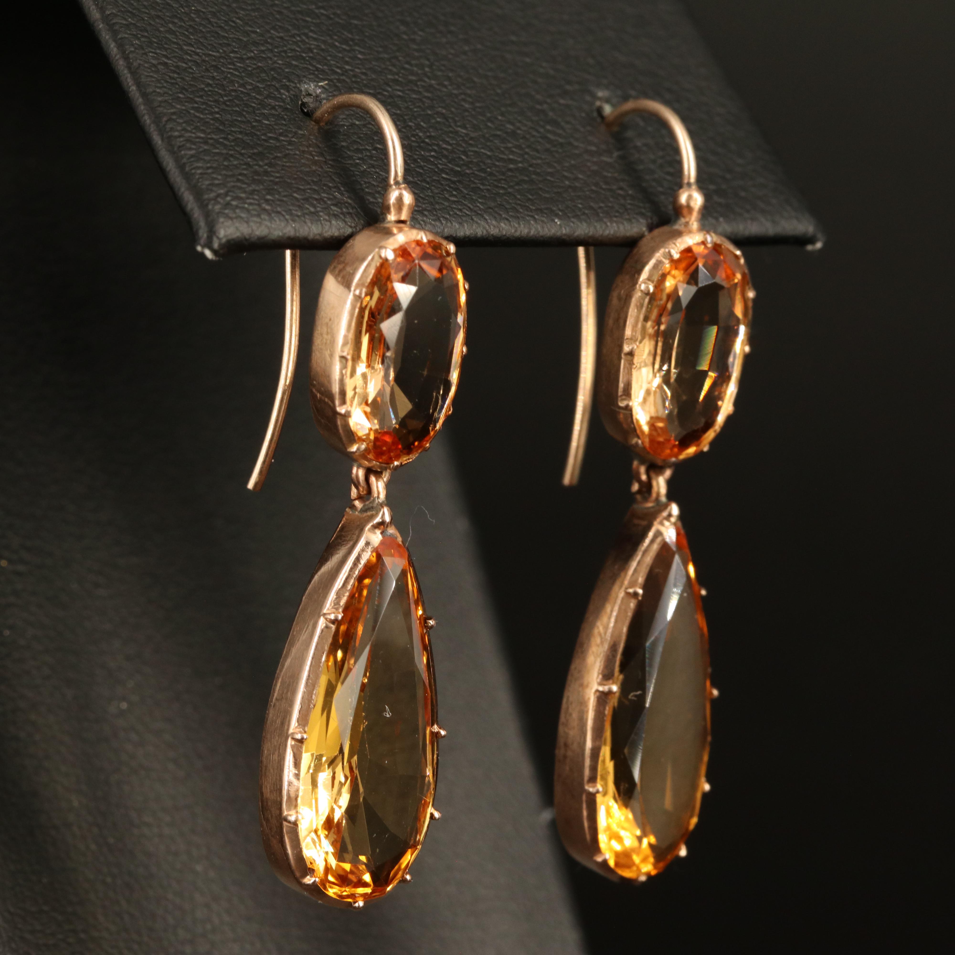 Georgian 209.60 CTW Topaz Parure in 10K & 18K, Marshall Field's Provenance