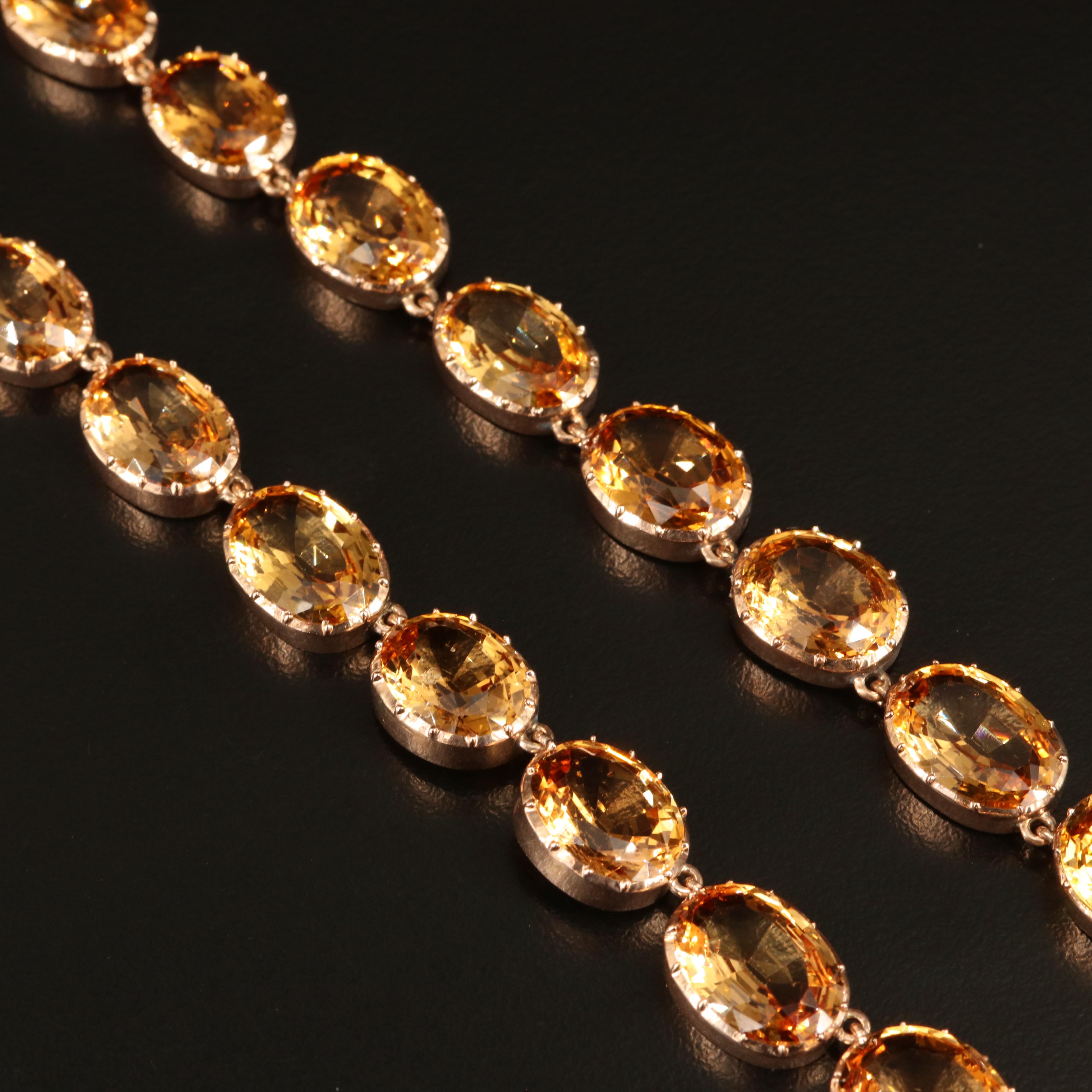 Georgian 209.60 CTW Topaz Parure in 10K & 18K, Marshall Field's Provenance