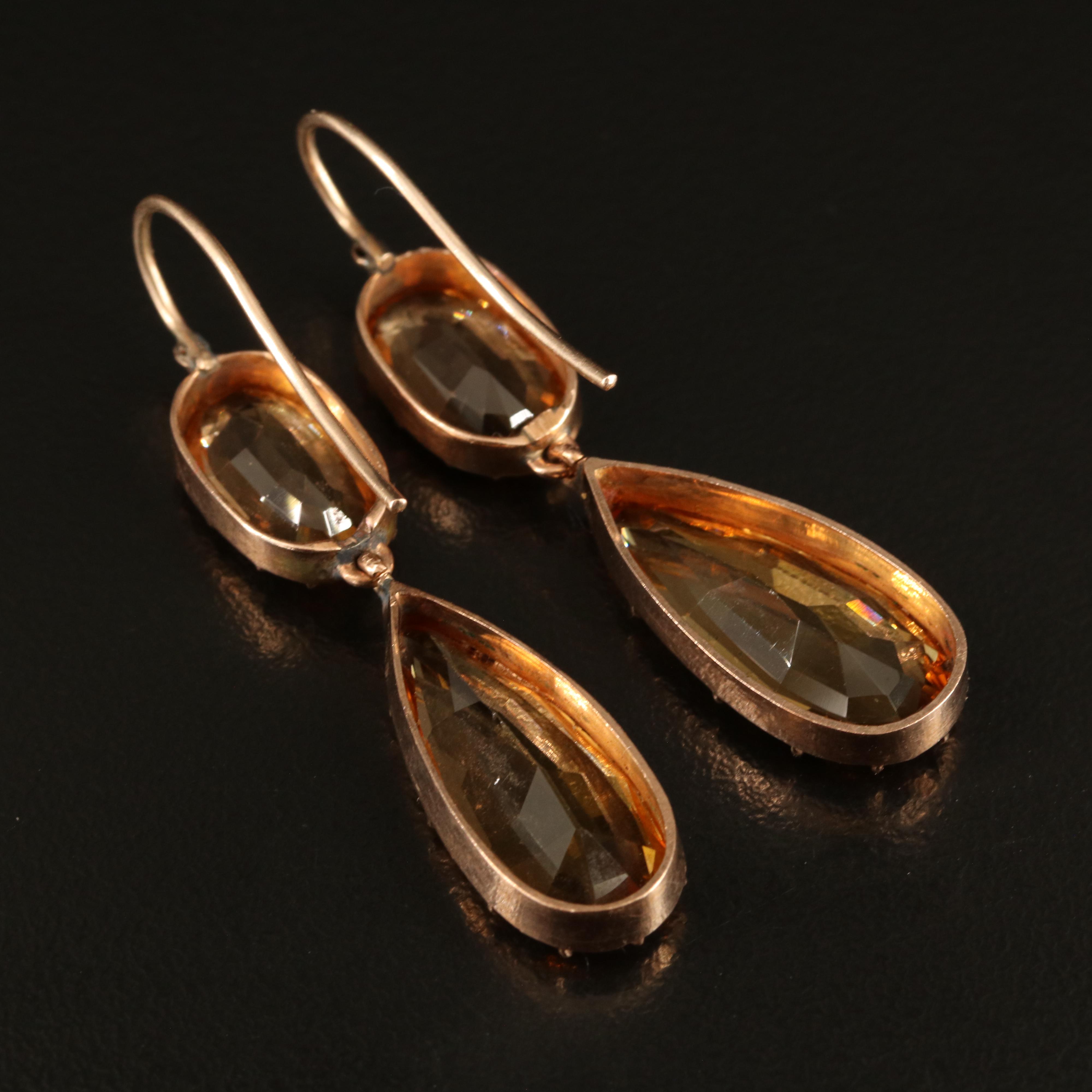 Georgian 209.60 CTW Topaz Parure in 10K & 18K, Marshall Field's Provenance