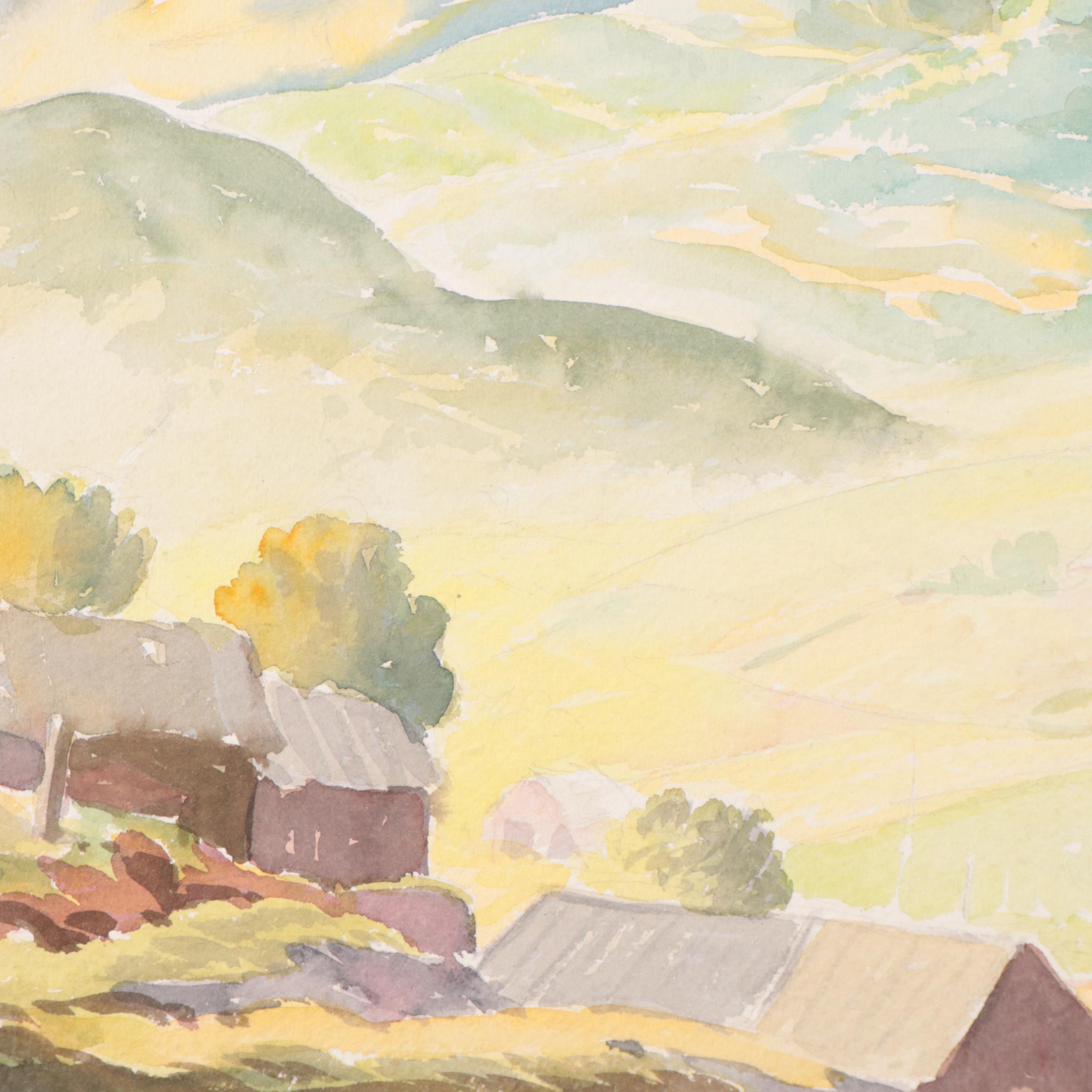 Dan Burne Jones Watercolor Paintings of Landscapes