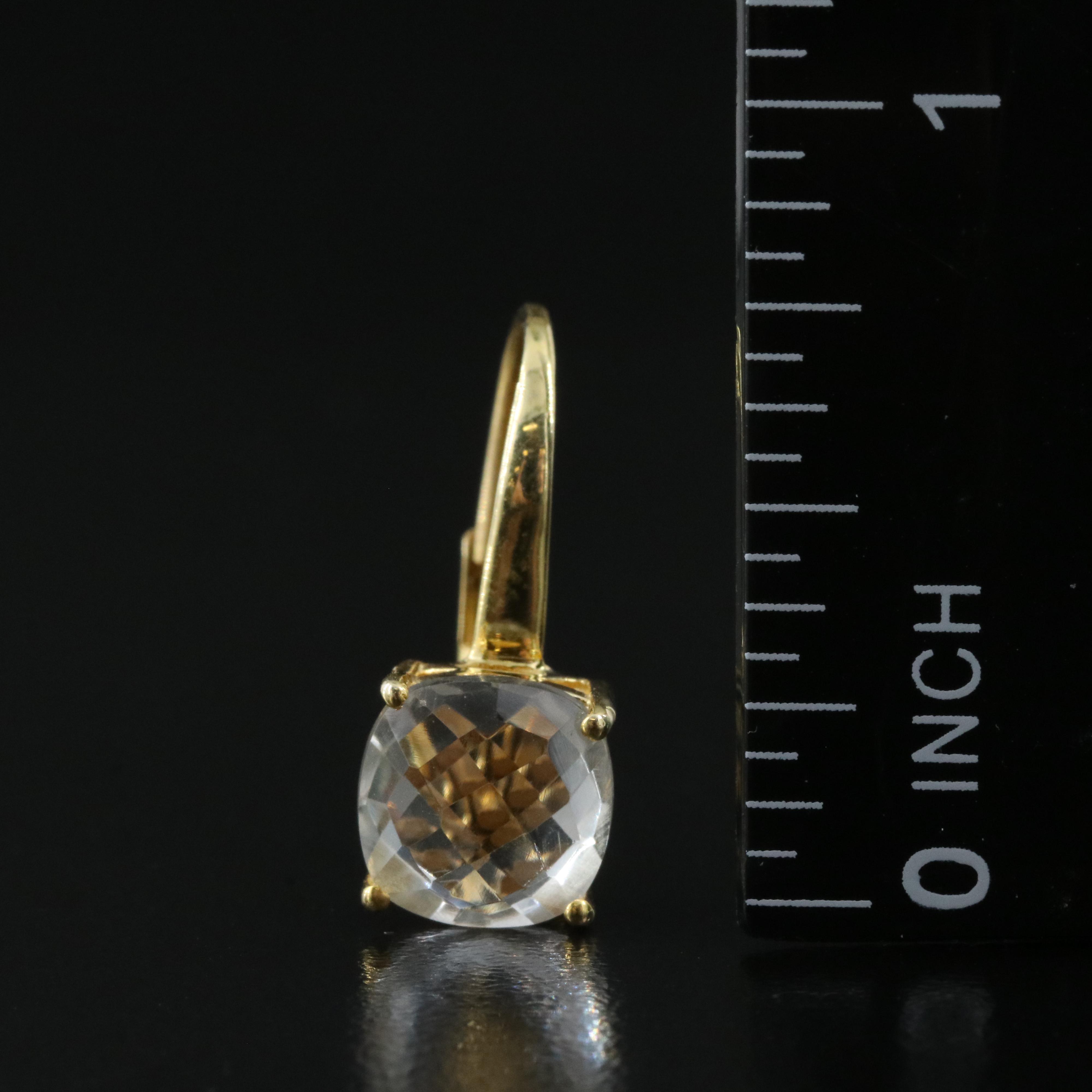 Sterling Quartz Earrings