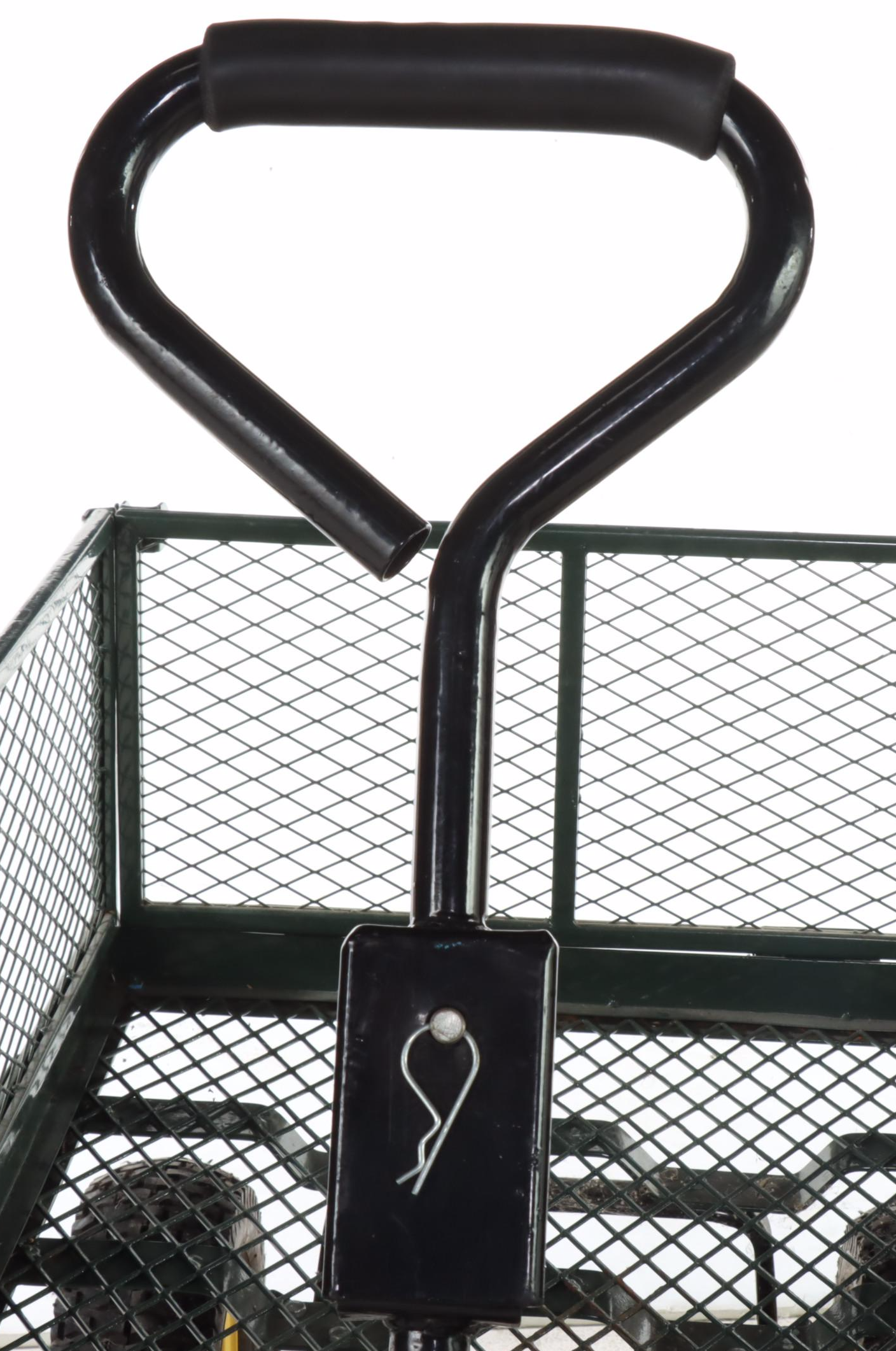 Green Enameled Metal Gardening Wagon