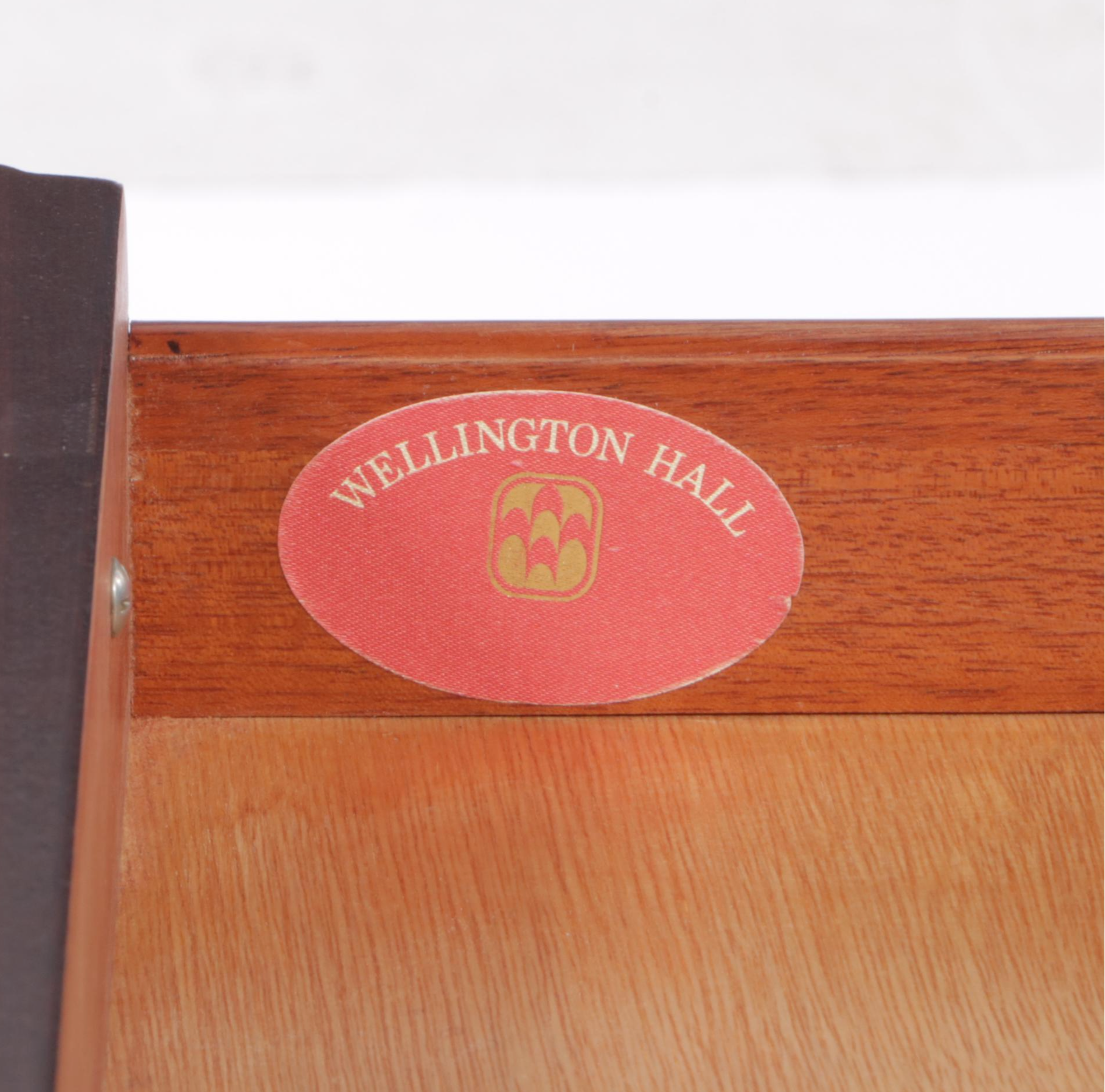 Wellington Hall Chippendale Style Mahogany and Marquetry Side Table