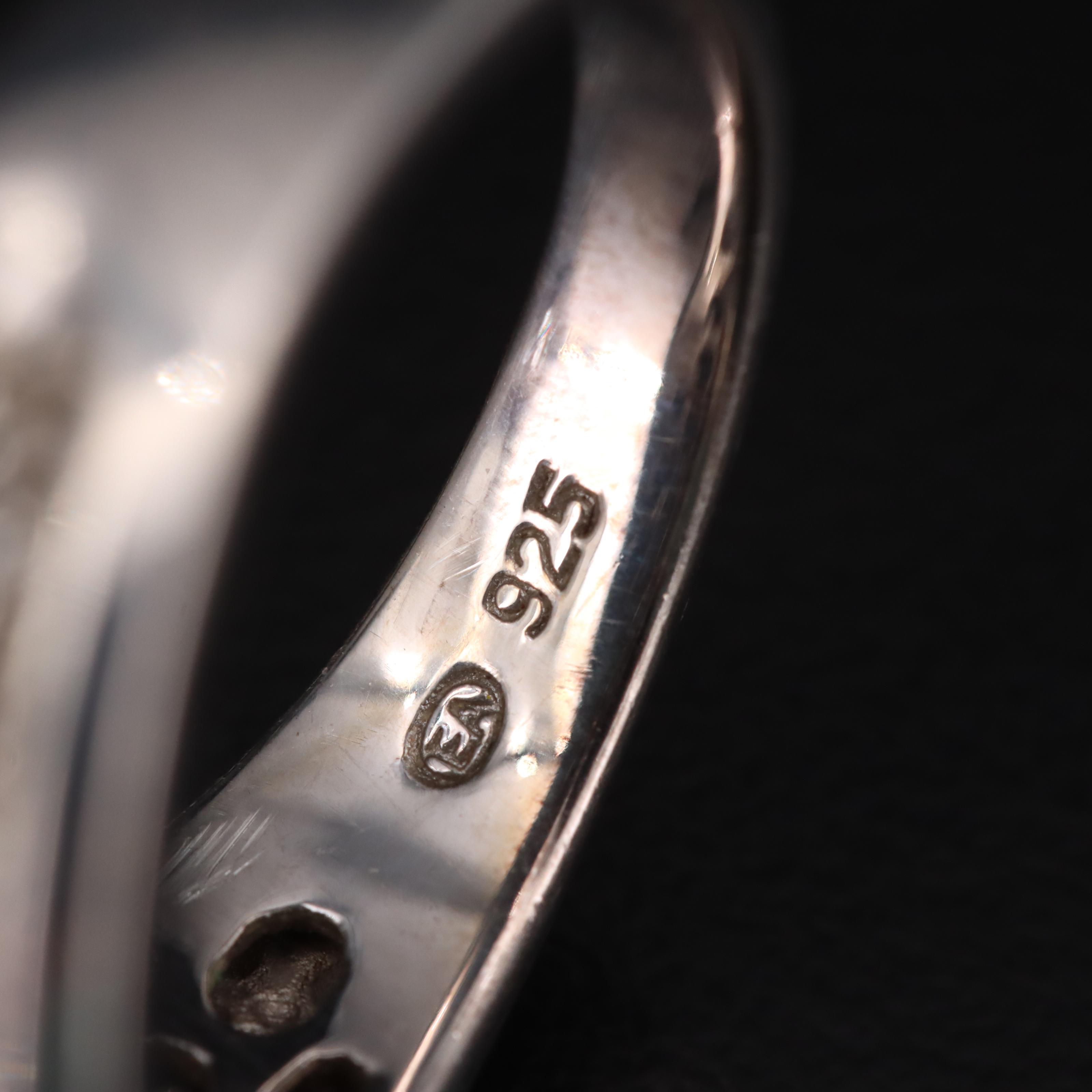 Sterling Diamond, Emerald and Cubic Zirconia Jewelry Selection