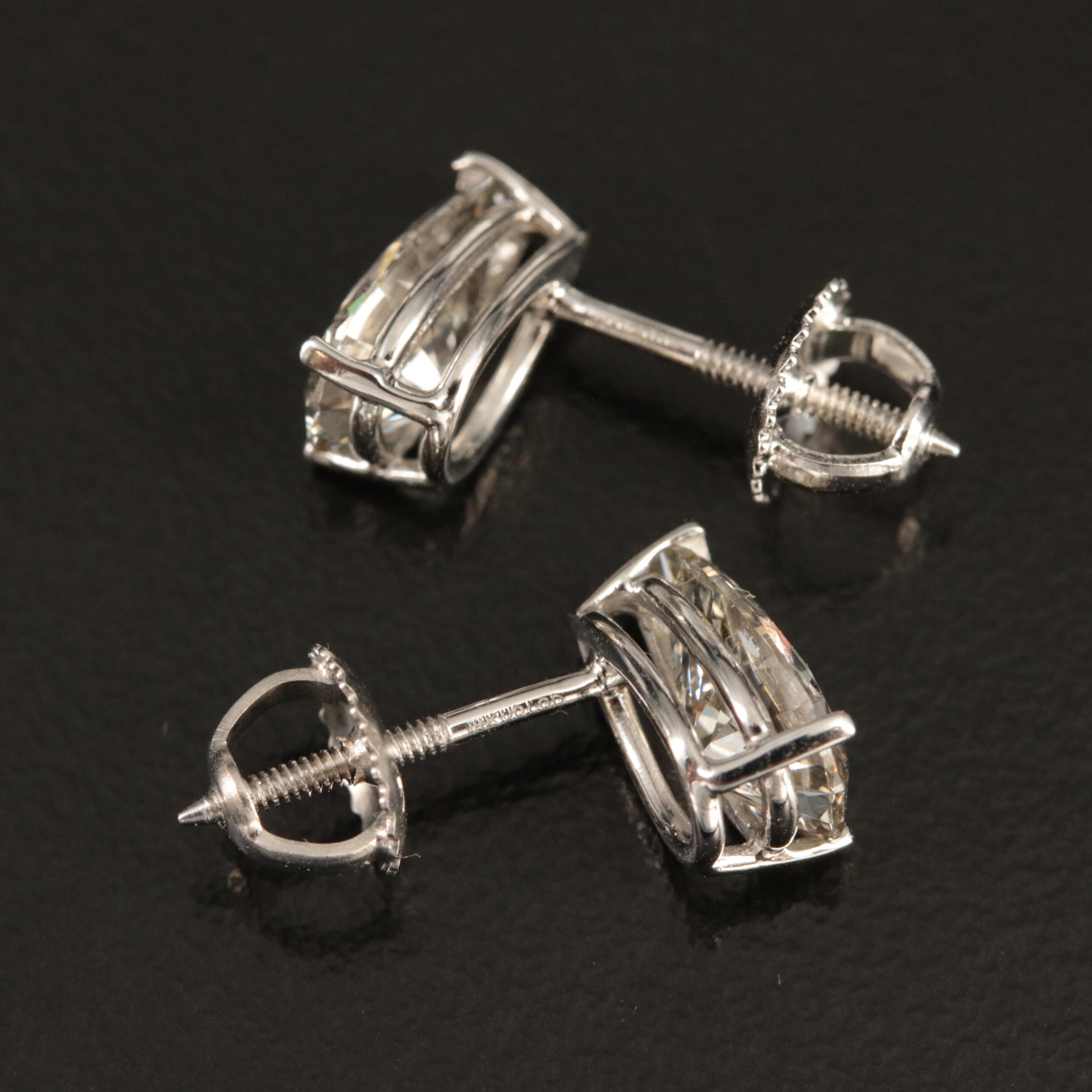 14K 2.22 CTW Lab Grown Diamond Stud Earrings