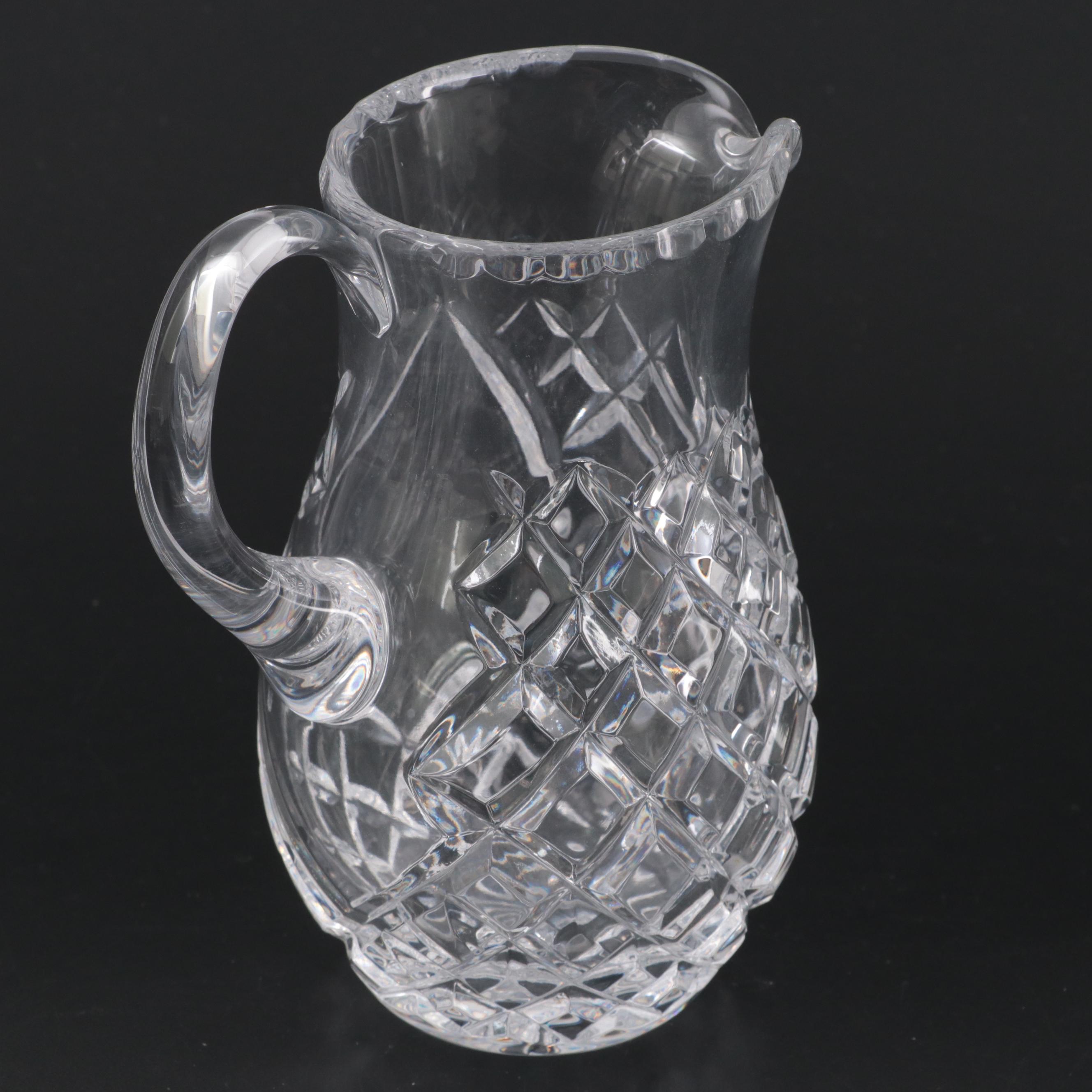 Waterford Crystal "Lismore" Roly Poly Glasses and Other Crystal Pitcher