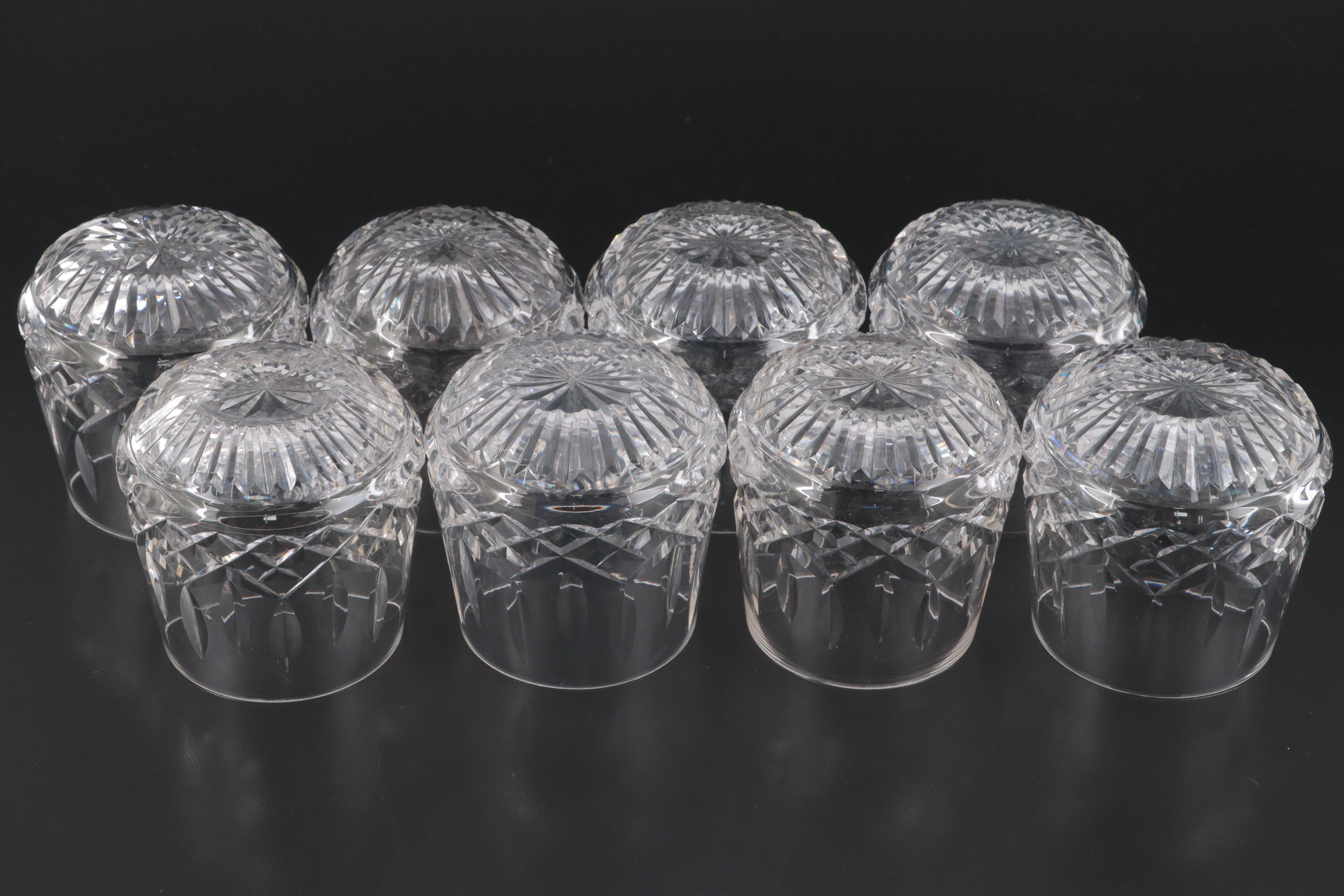 Waterford Crystal "Lismore" Roly Poly Glasses and Other Crystal Pitcher