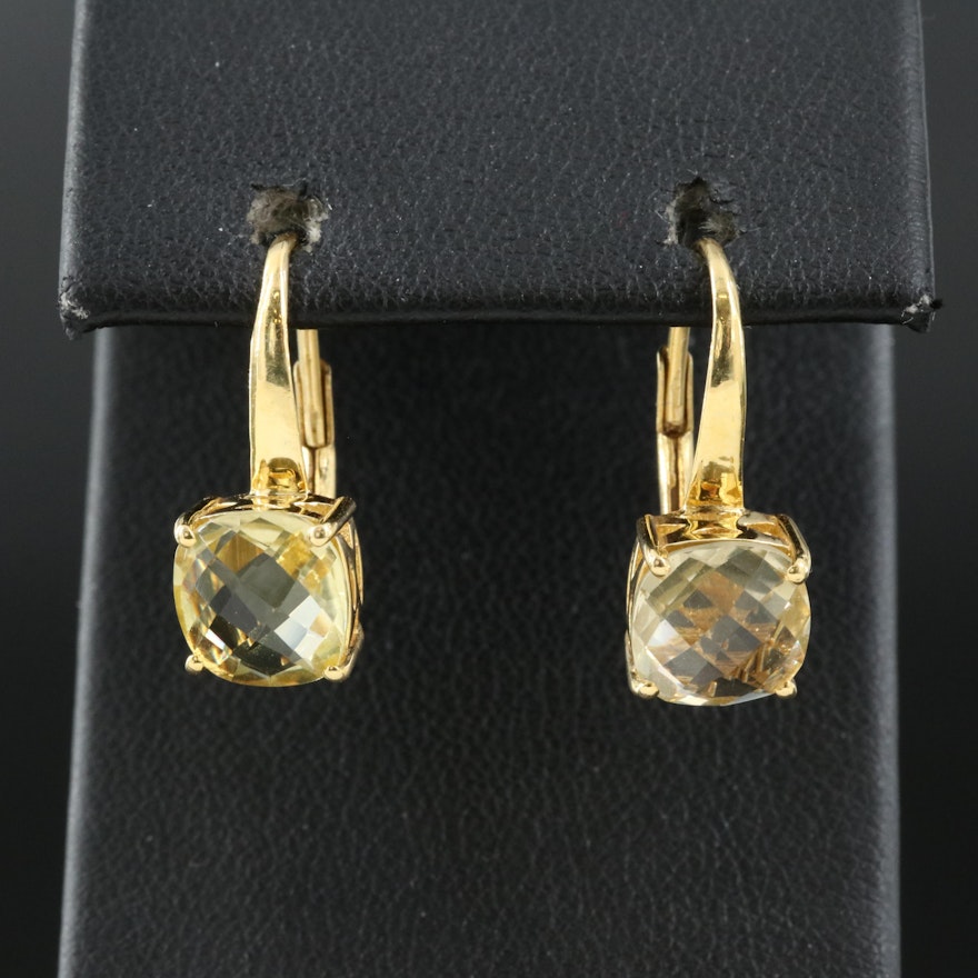 Sterling Citrine Earrings