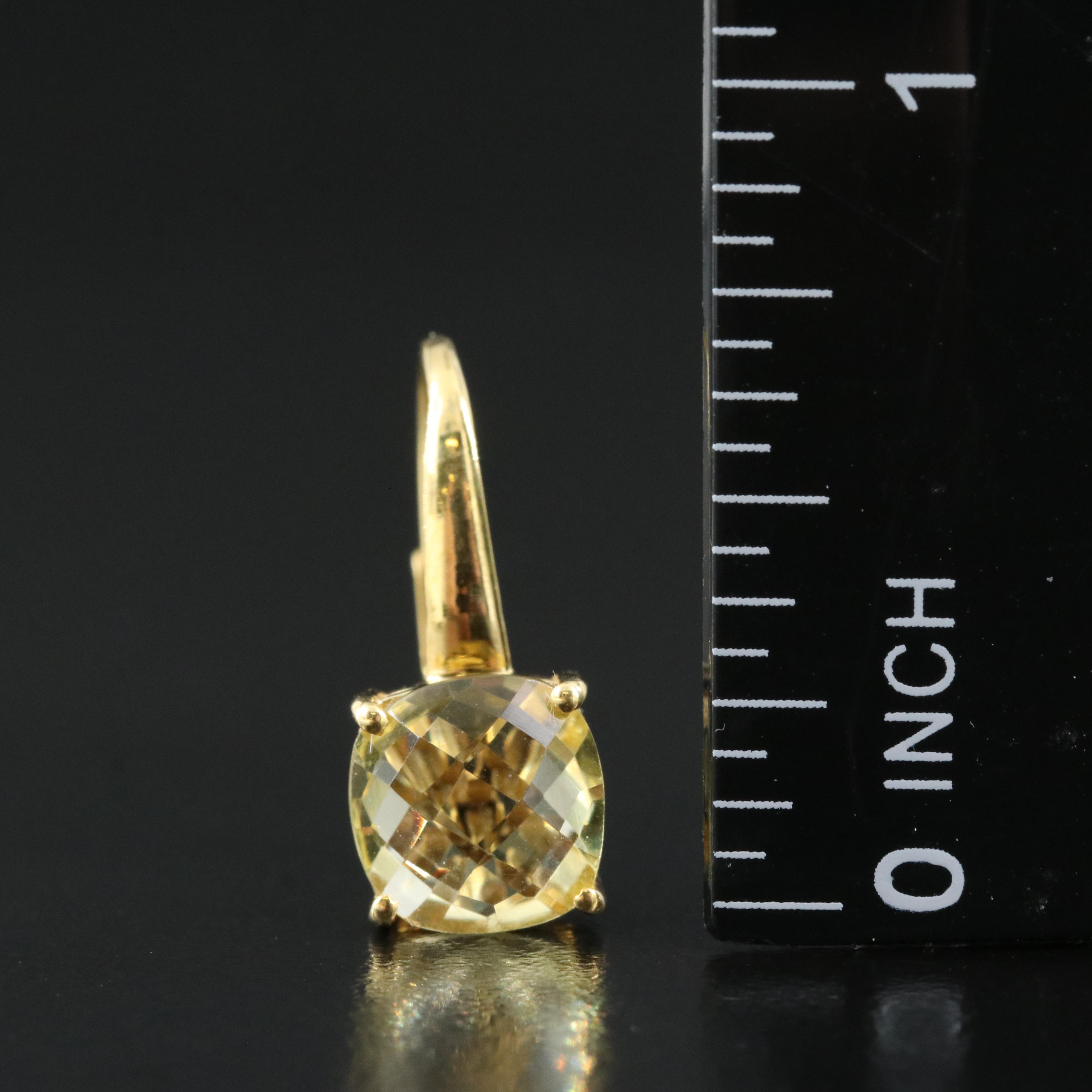 Sterling Citrine Earrings