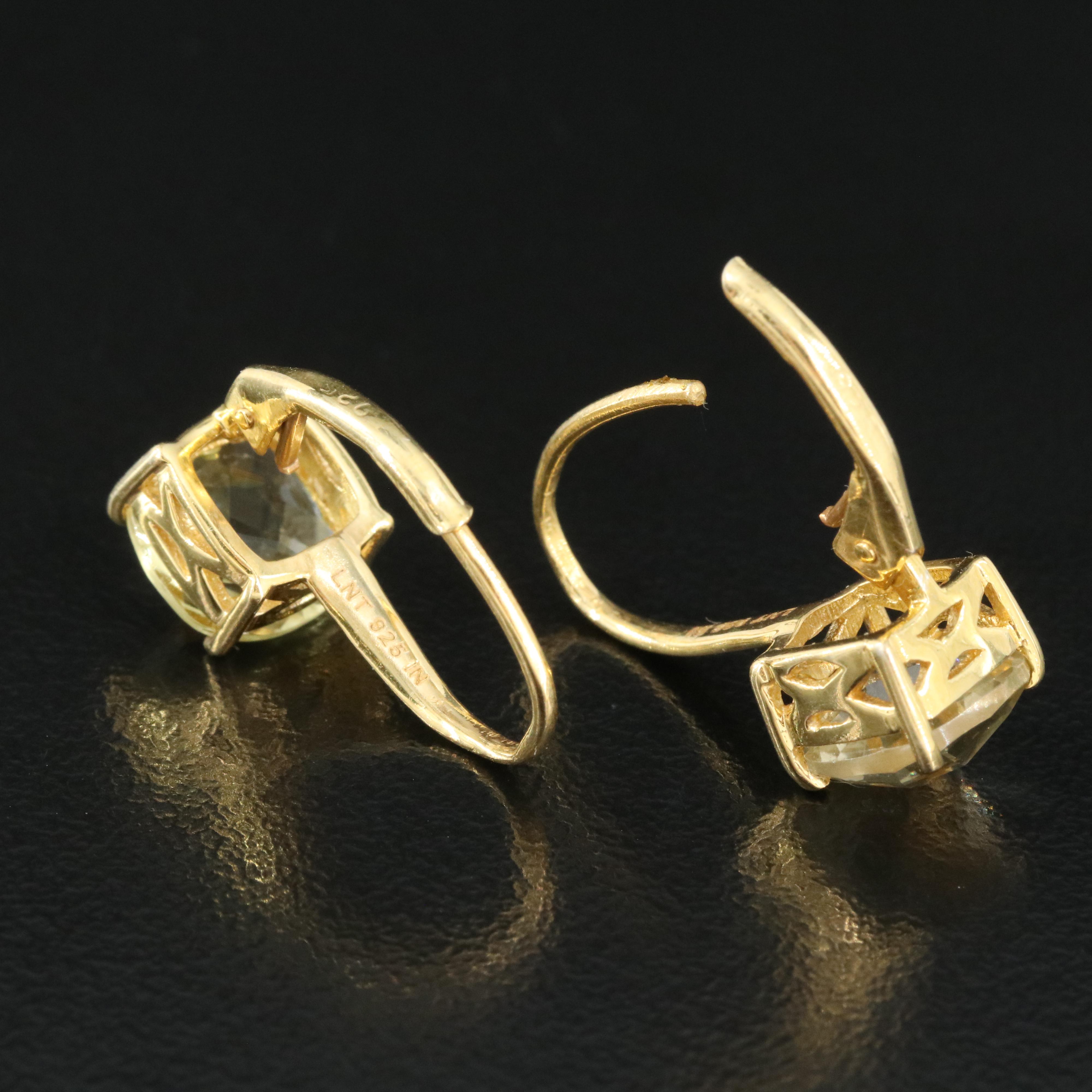 Sterling Citrine Earrings