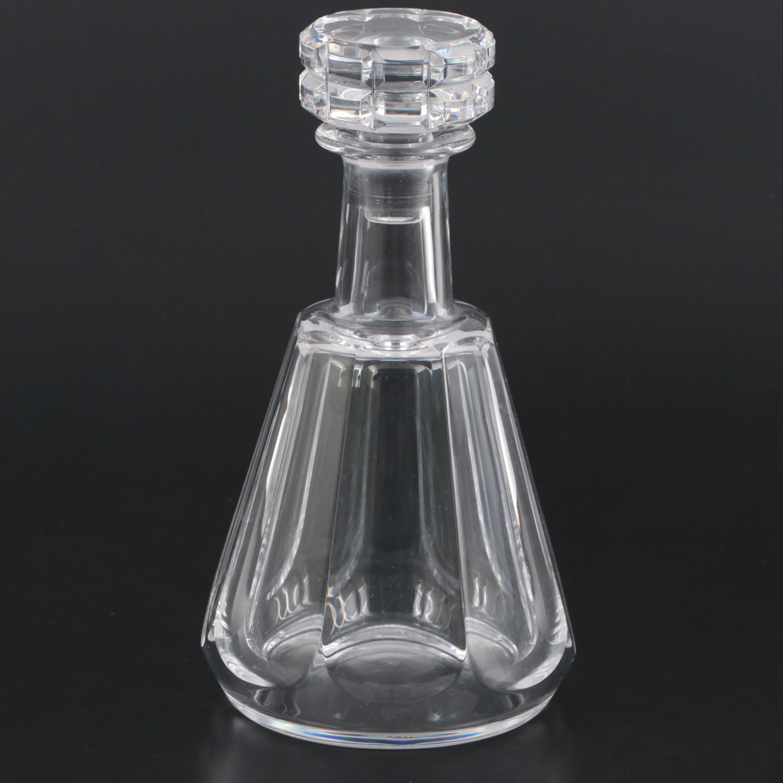 Baccarat "Tallyrand" Crystal Decanter with Reed & Barton "Soho" Old Fashioneds