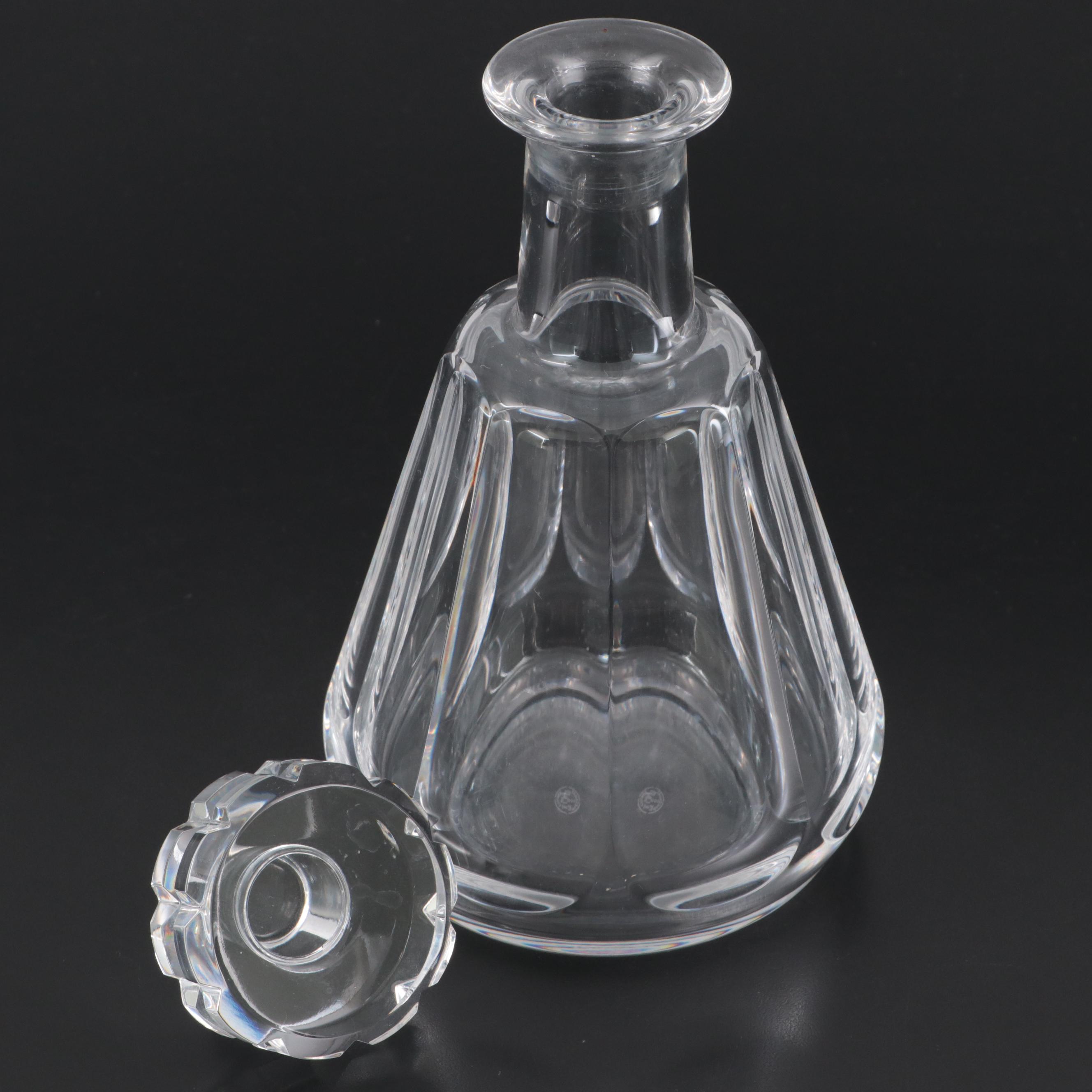 Baccarat "Tallyrand" Crystal Decanter with Reed & Barton "Soho" Old Fashioneds