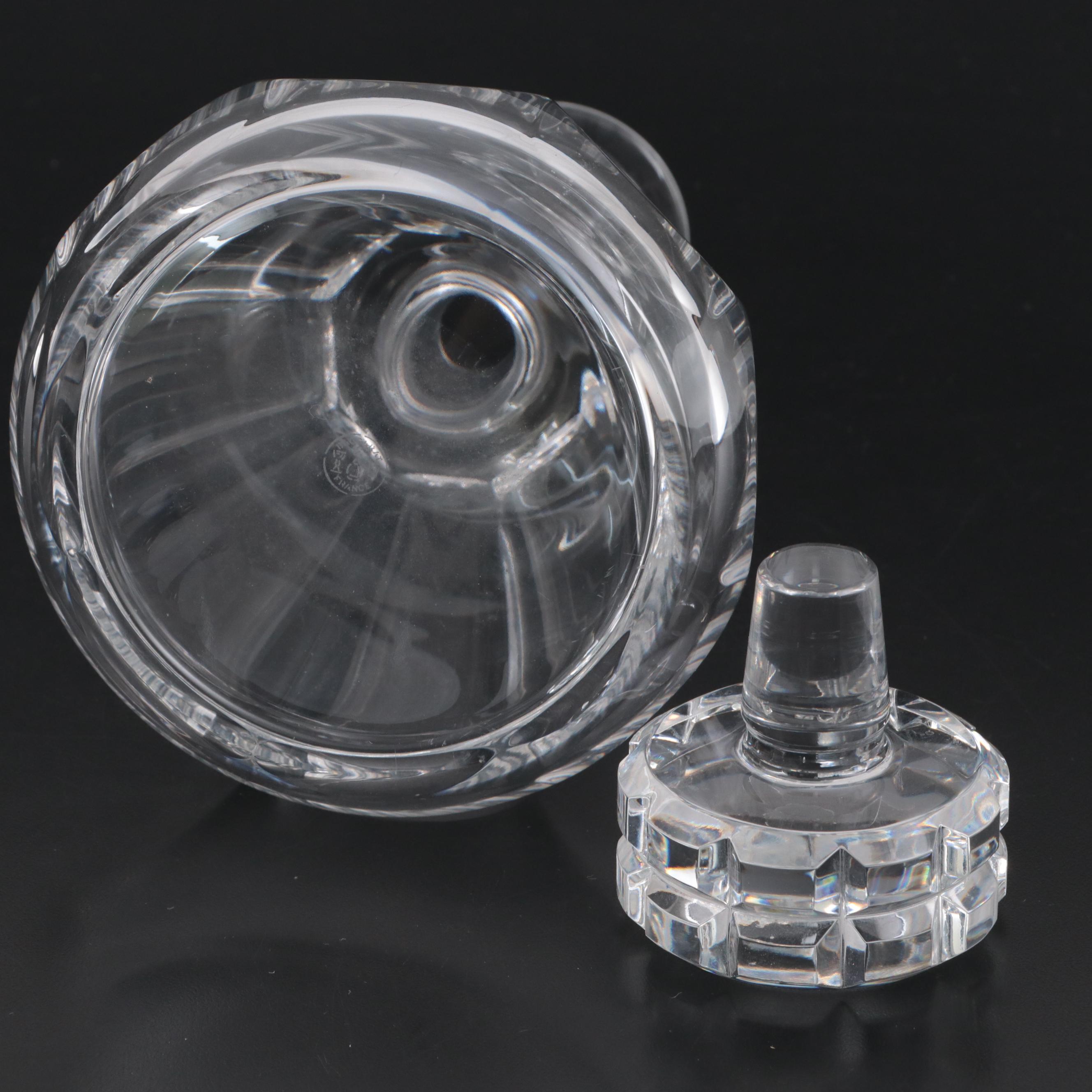 Baccarat "Tallyrand" Crystal Decanter with Reed & Barton "Soho" Old Fashioneds