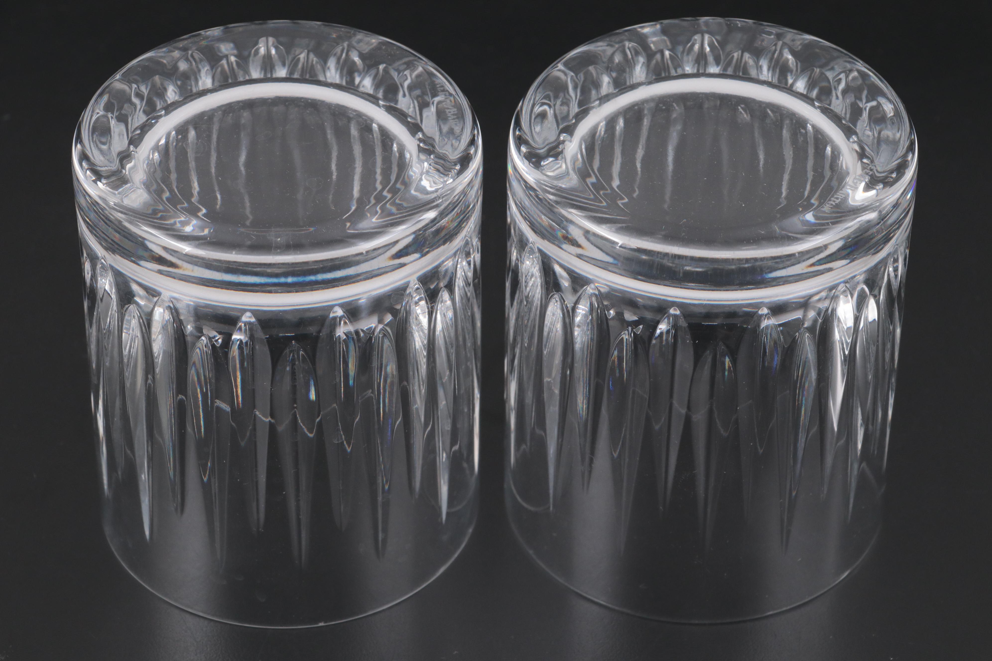 Baccarat "Tallyrand" Crystal Decanter with Reed & Barton "Soho" Old Fashioneds