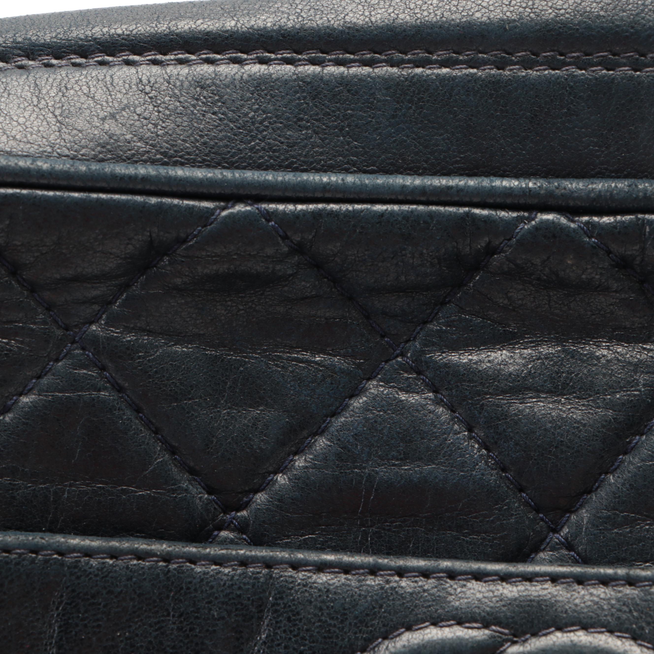 Chanel CC Chain Strap Crossbody Bag in Quilted Lambskin Leather with Tassel