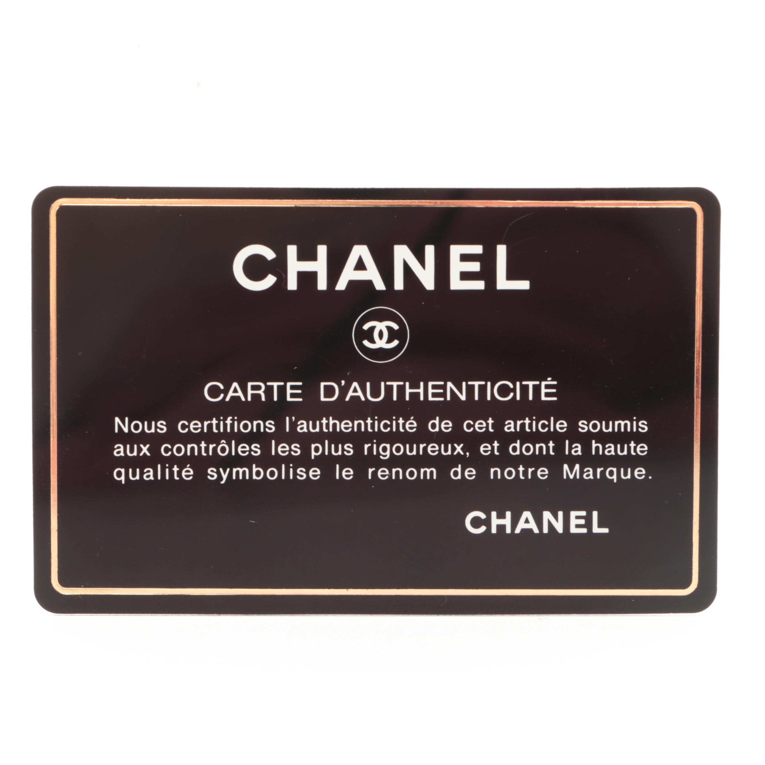 Chanel CC Chain Strap Crossbody Bag in Quilted Lambskin Leather with Tassel