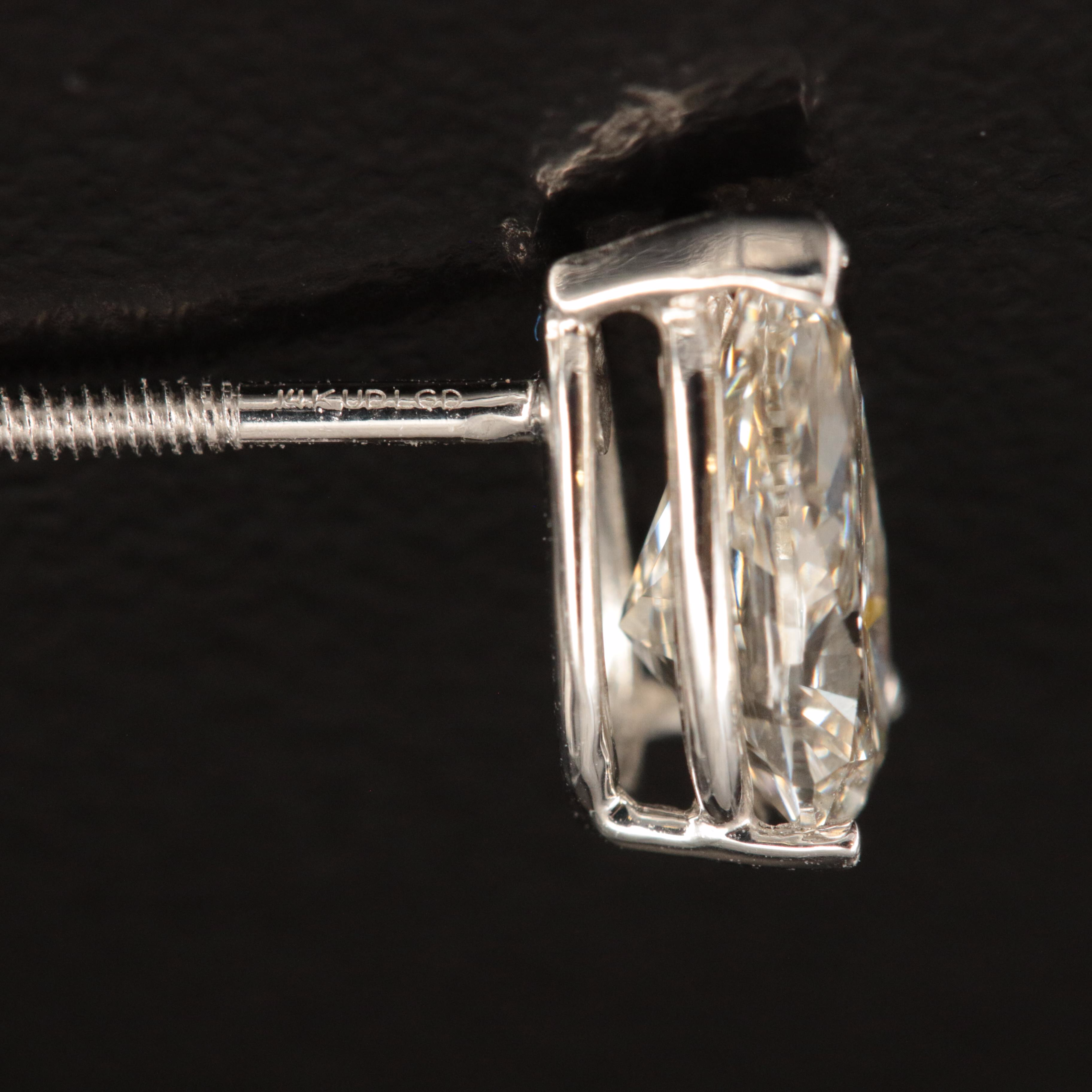 14K 2.00 CTW Lab Grown Diamond Stud Earrings