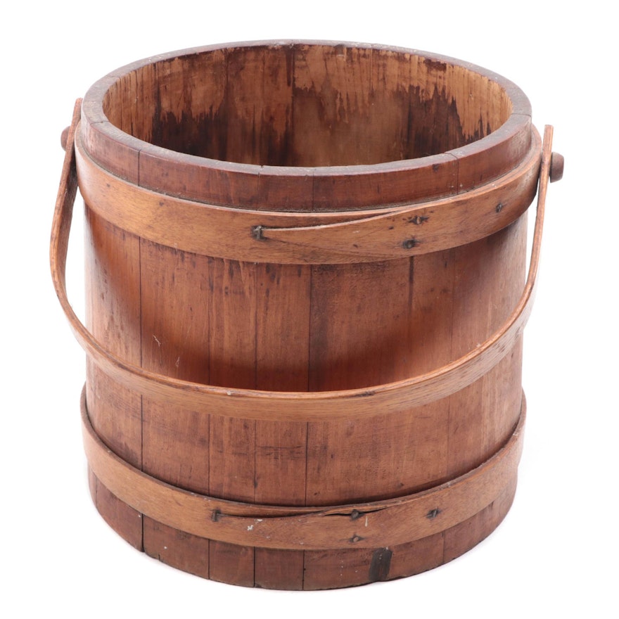 Hand-Crafted Pine Firkin