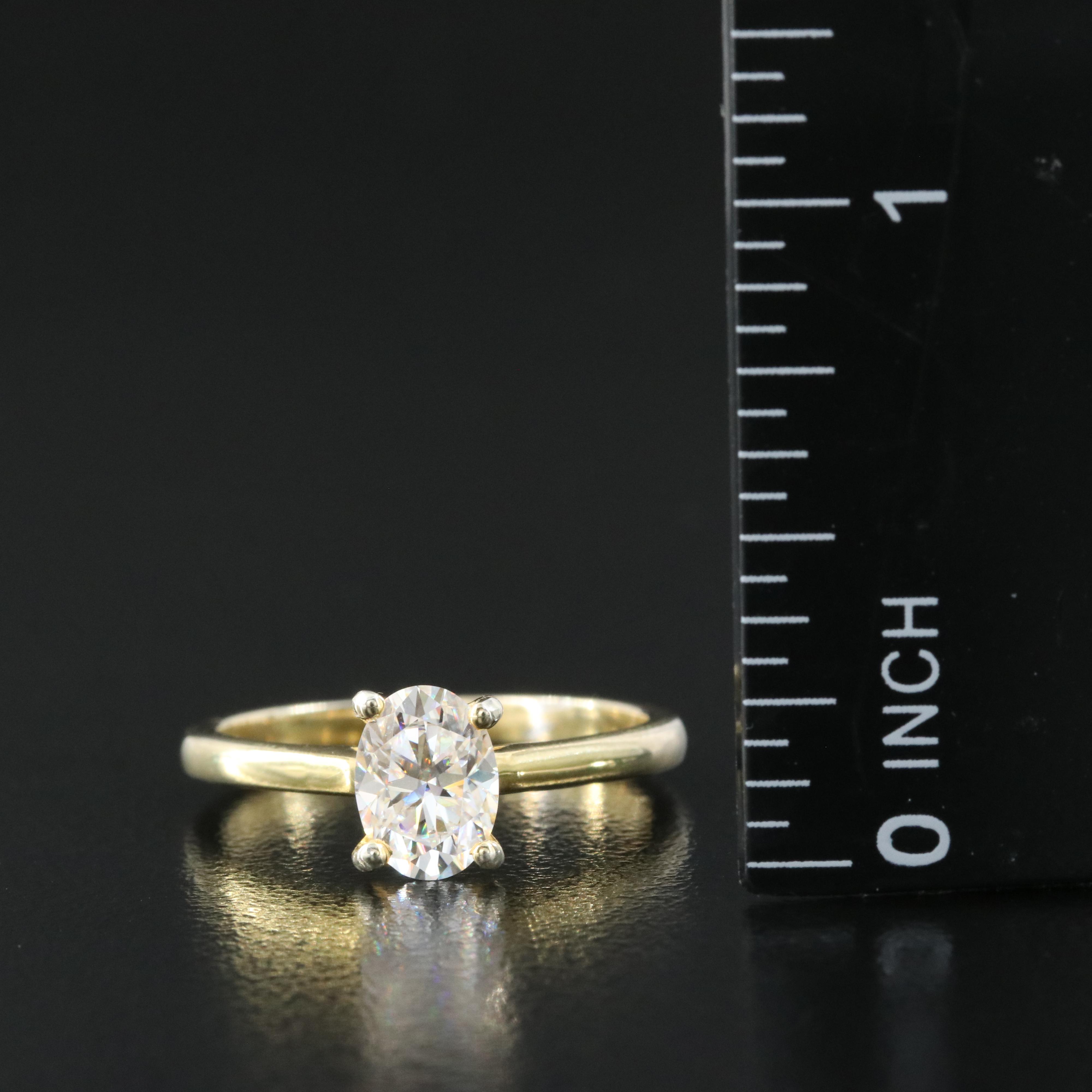Sterling Moissanite Ring