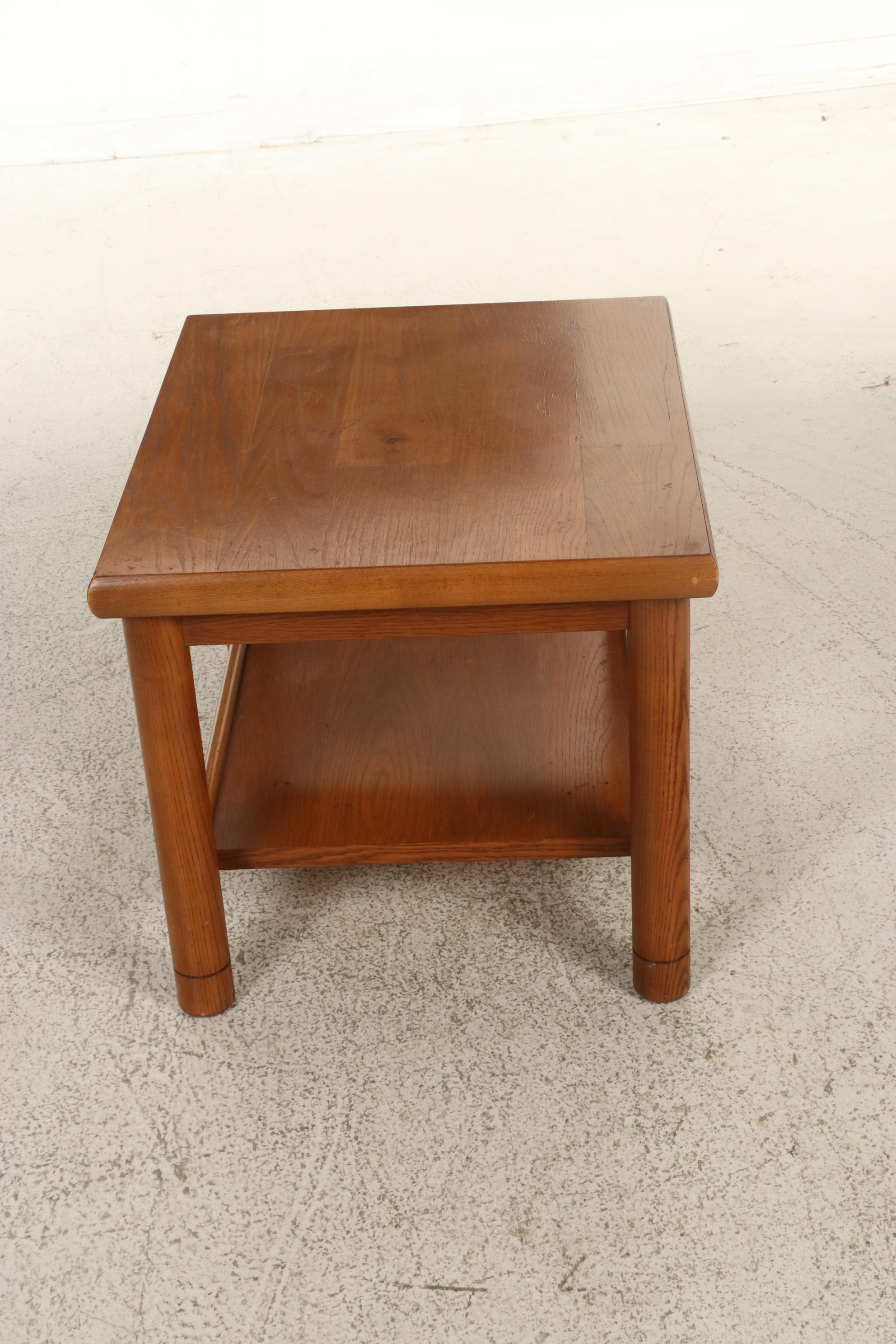 Mid Century Modern Style Lane Oak Side Tables, Mid to Late 20th Century