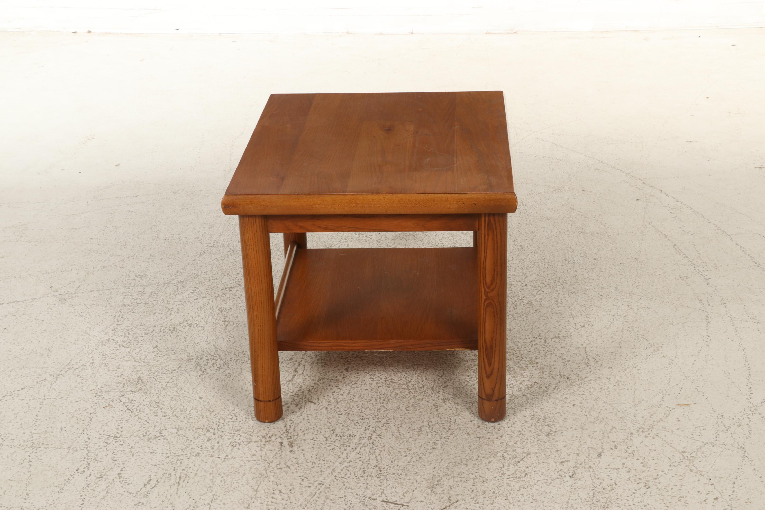 Mid Century Modern Style Lane Oak Side Tables, Mid to Late 20th Century