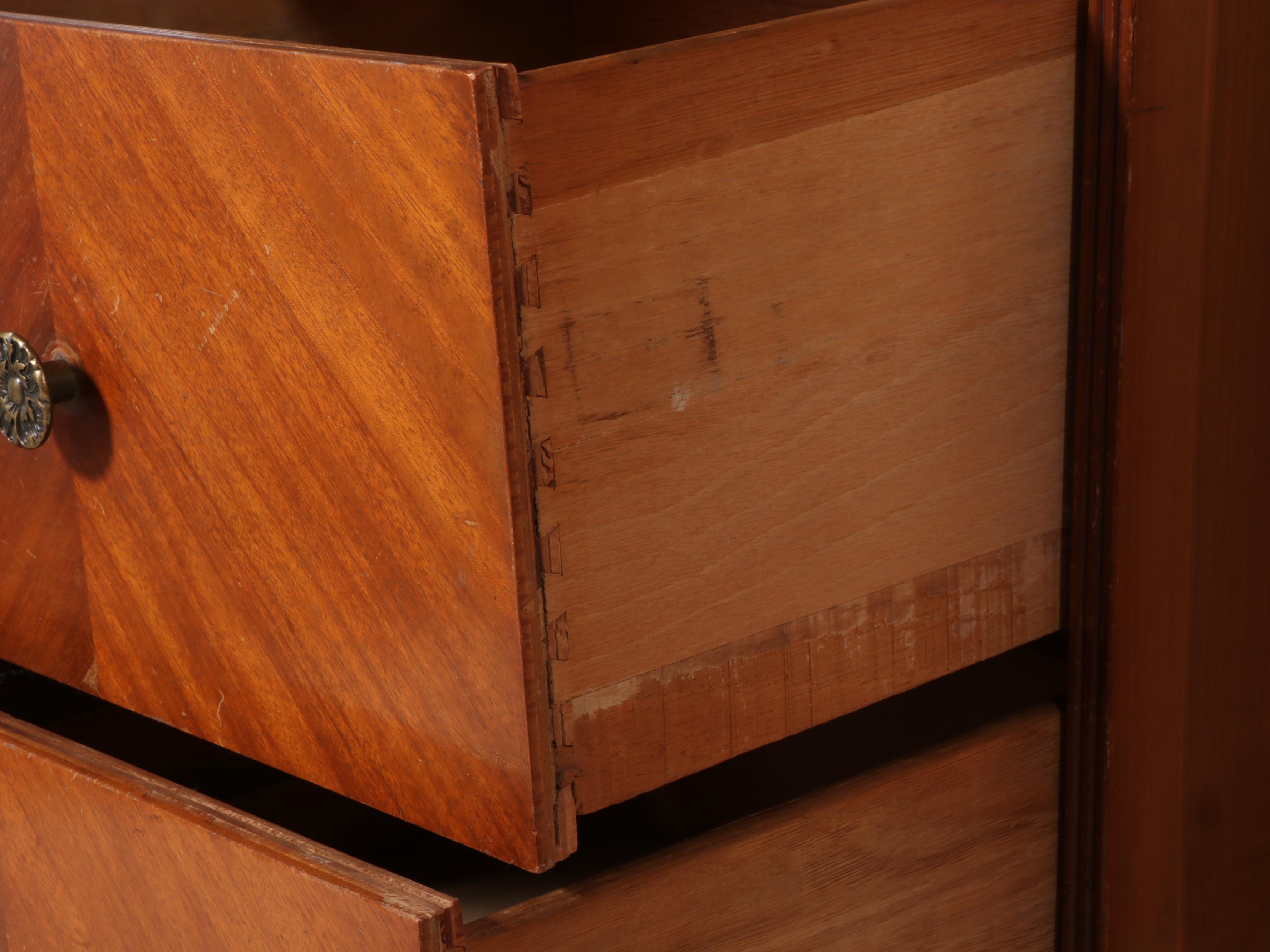 United Furniture Art Deco Style Walnut Chiffonier, 1930s