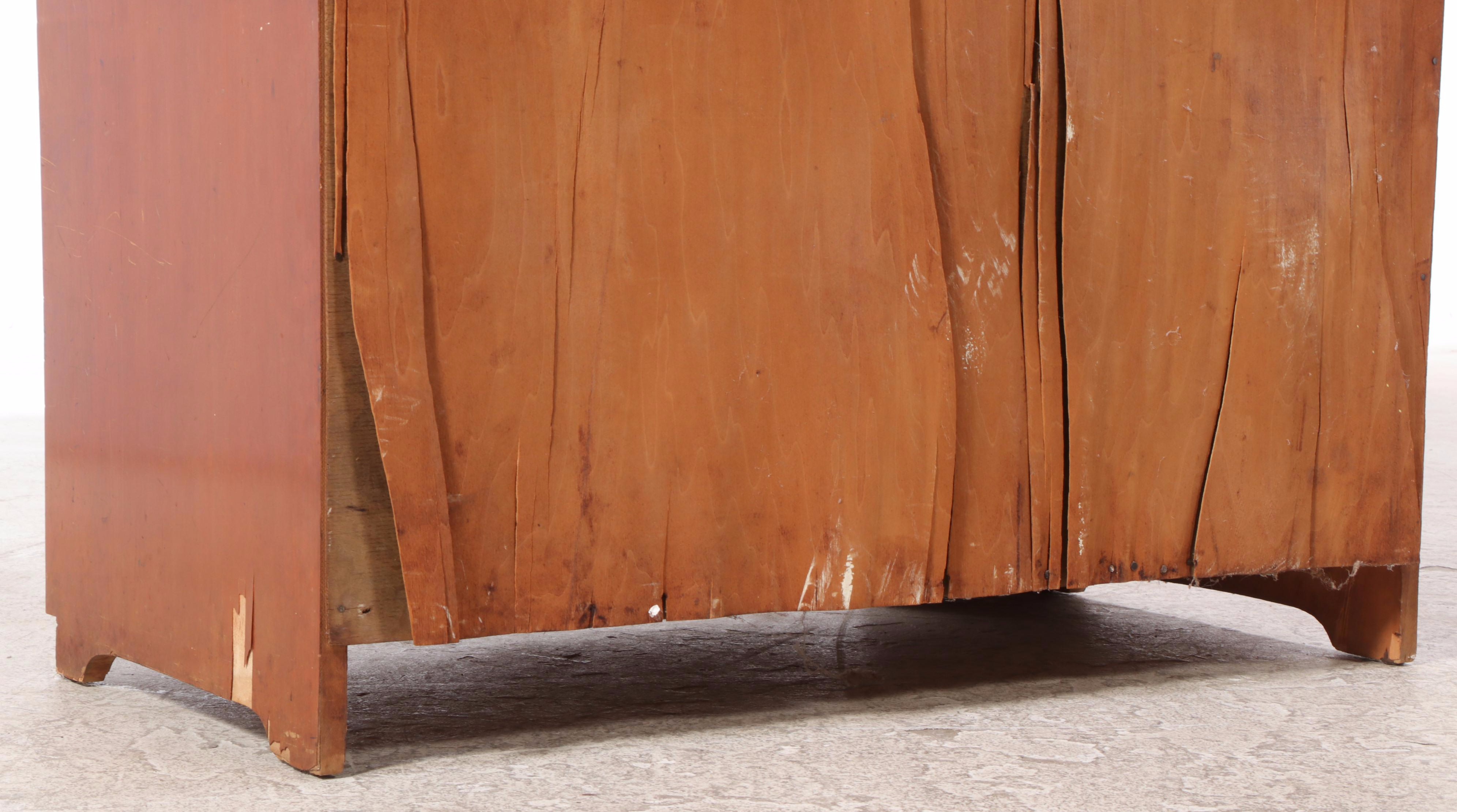 United Furniture Art Deco Style Walnut Chiffonier, 1930s