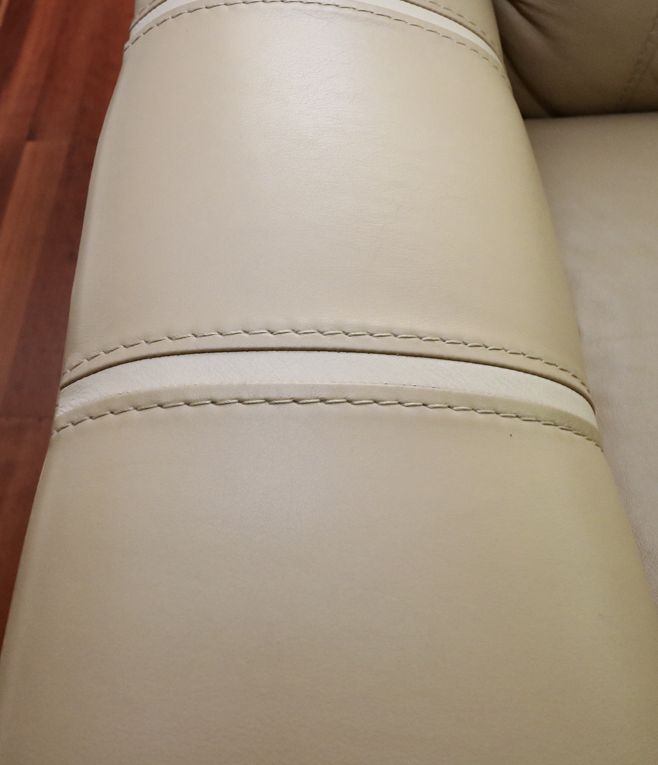 Furniture by Otmar "Jaymar" Leather Sectional Sofa and Ottoman