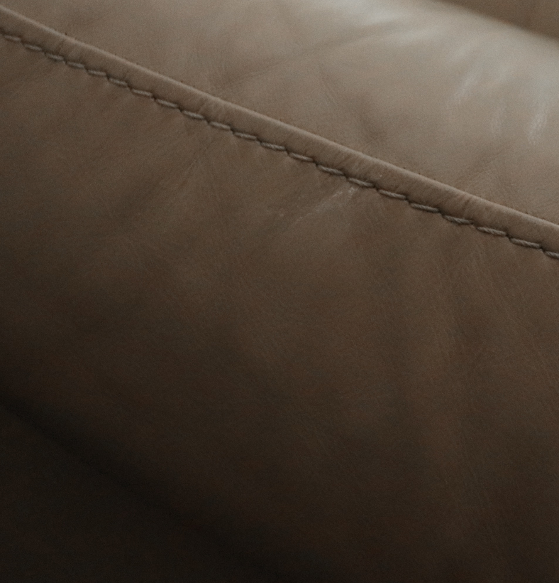 Furniture by Otmar "Jaymar" Leather Sectional Sofa and Ottoman