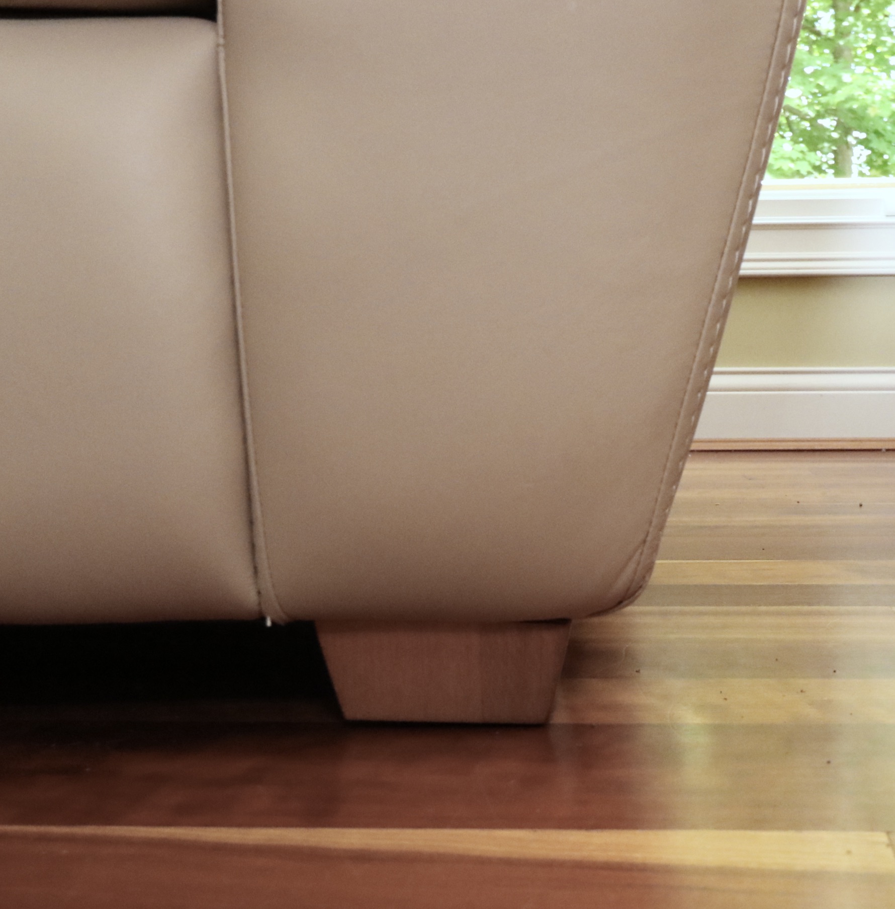 Furniture by Otmar "Jaymar" Leather Sectional Sofa and Ottoman