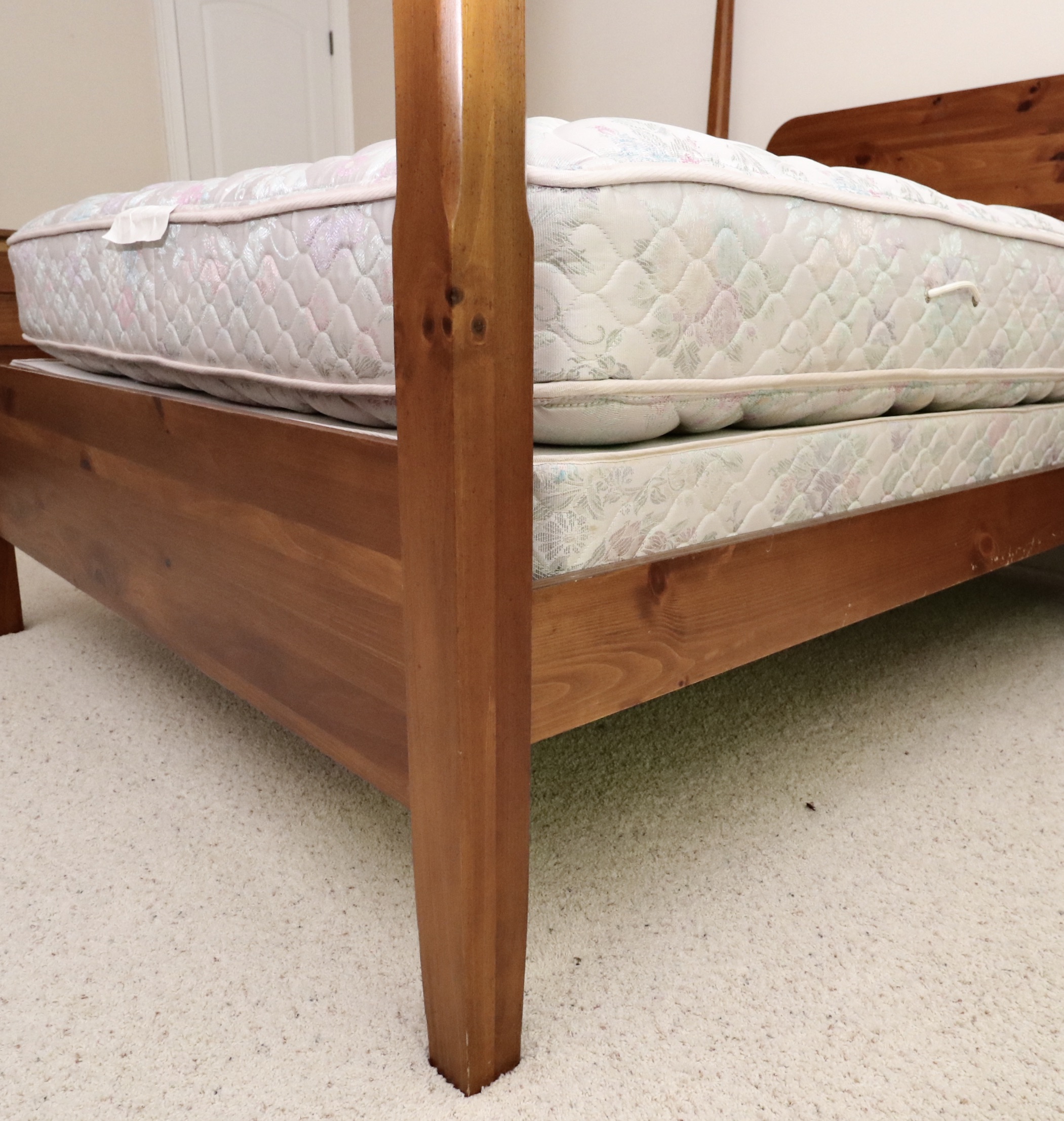 Kincaid Furniture "Shaker Ridge" Four Post Queen Bed Frame and Nightstands