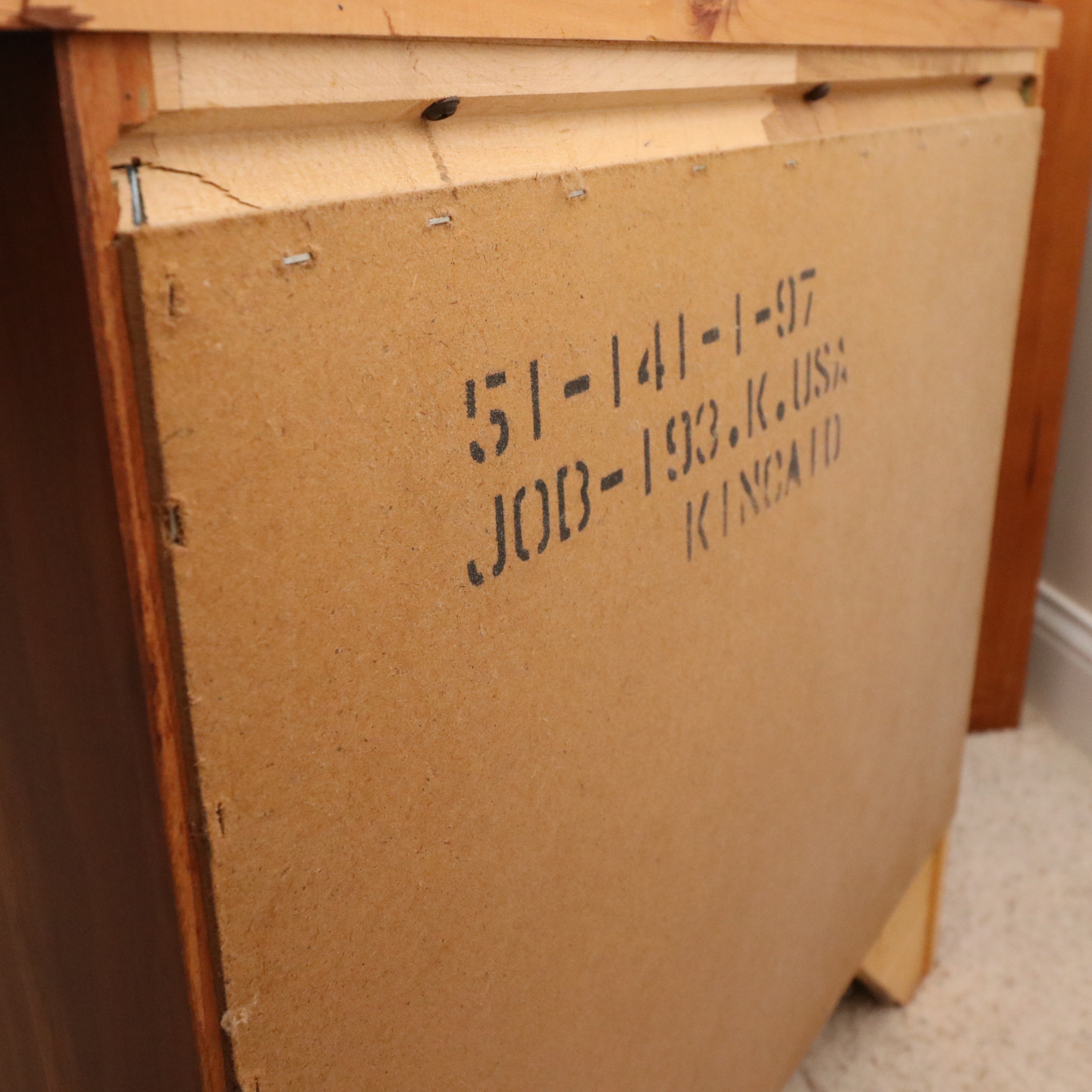 Kincaid Furniture "Shaker Ridge" Four Post Queen Bed Frame and Nightstands