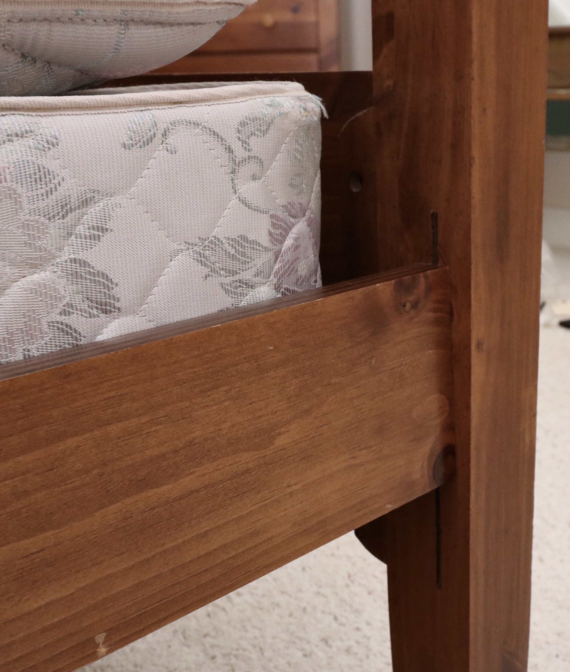 Kincaid Furniture "Shaker Ridge" Four Post Queen Bed Frame and Nightstands