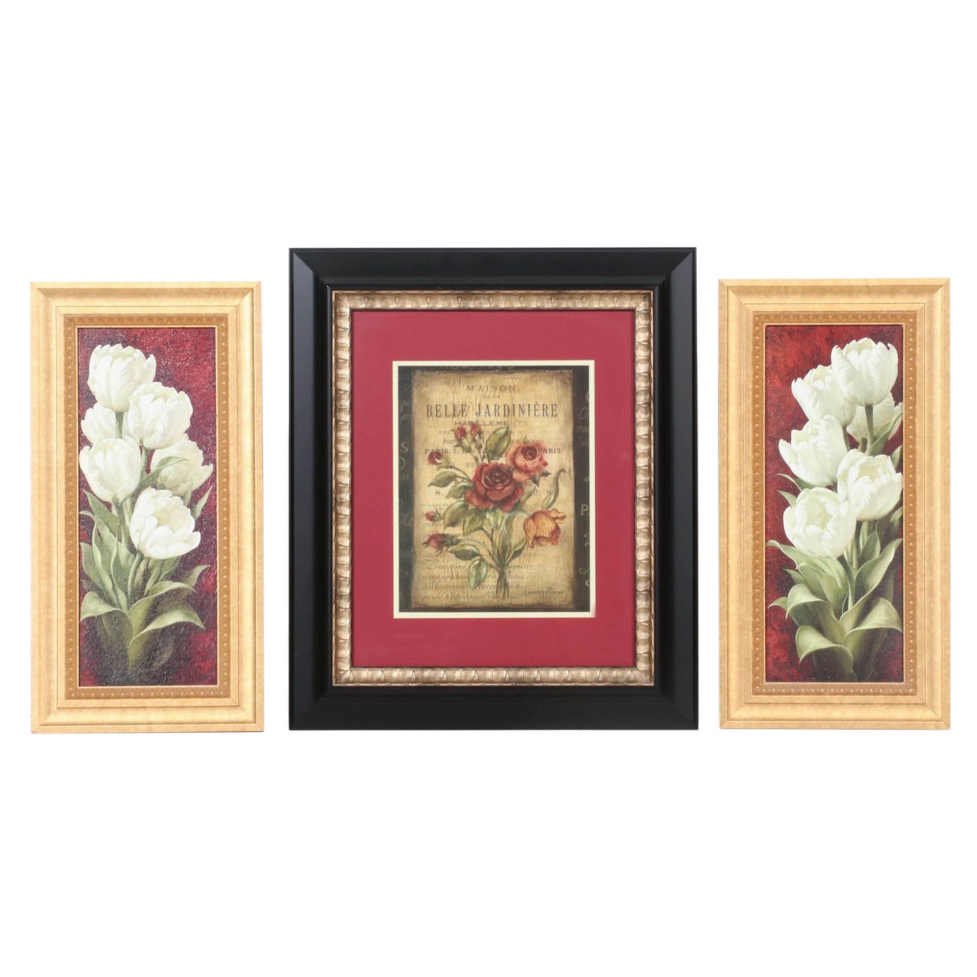 Floral Offset Lithographs After Kimberly Poloson and Igor Levashov, 21st Century