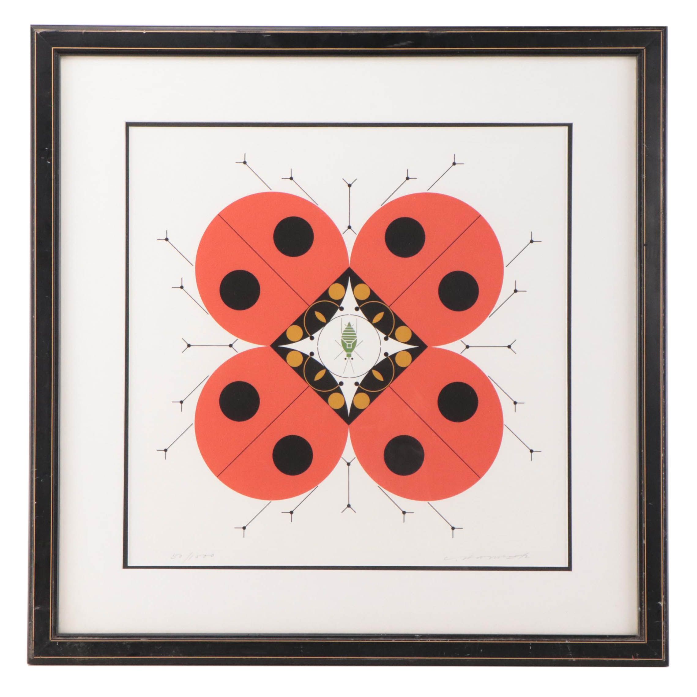 Charley Harper Serigraph "Last Aphid"