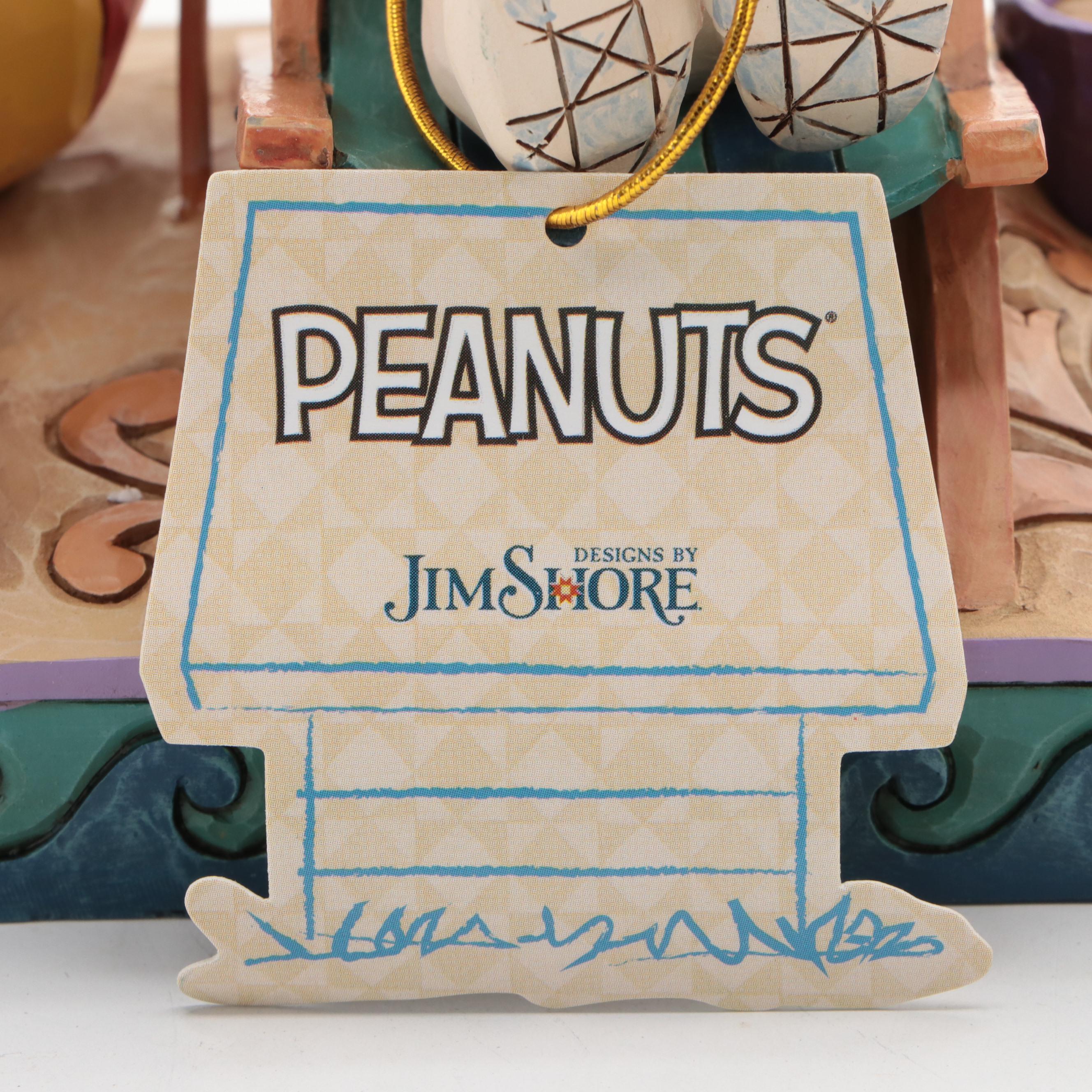 Enesco Jim Shore Peanuts Snoopy "Surf's Up" and "Beach Buddies" Figurines